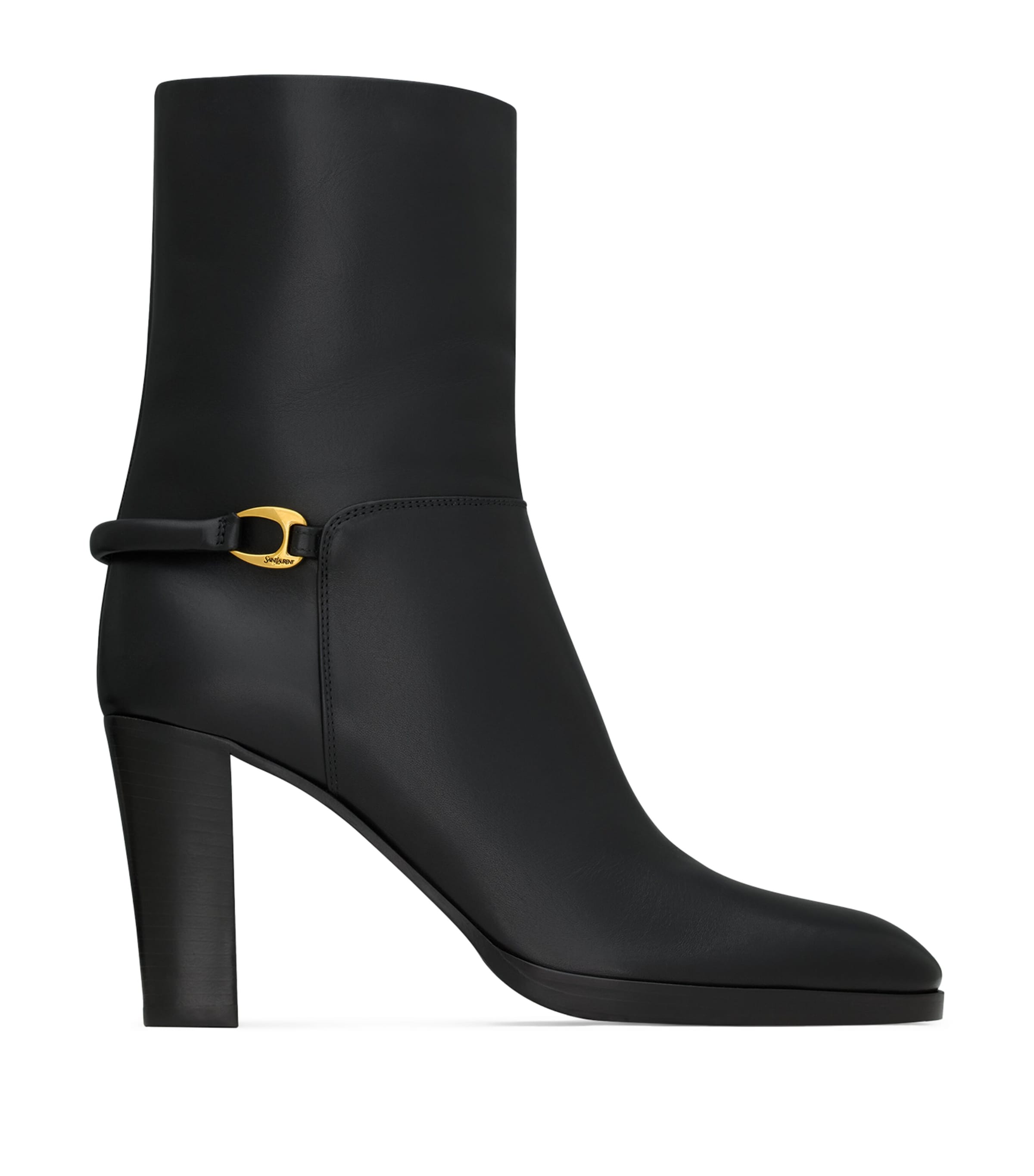 Saint Laurent Sulpice Ankle Boots 80 In Black