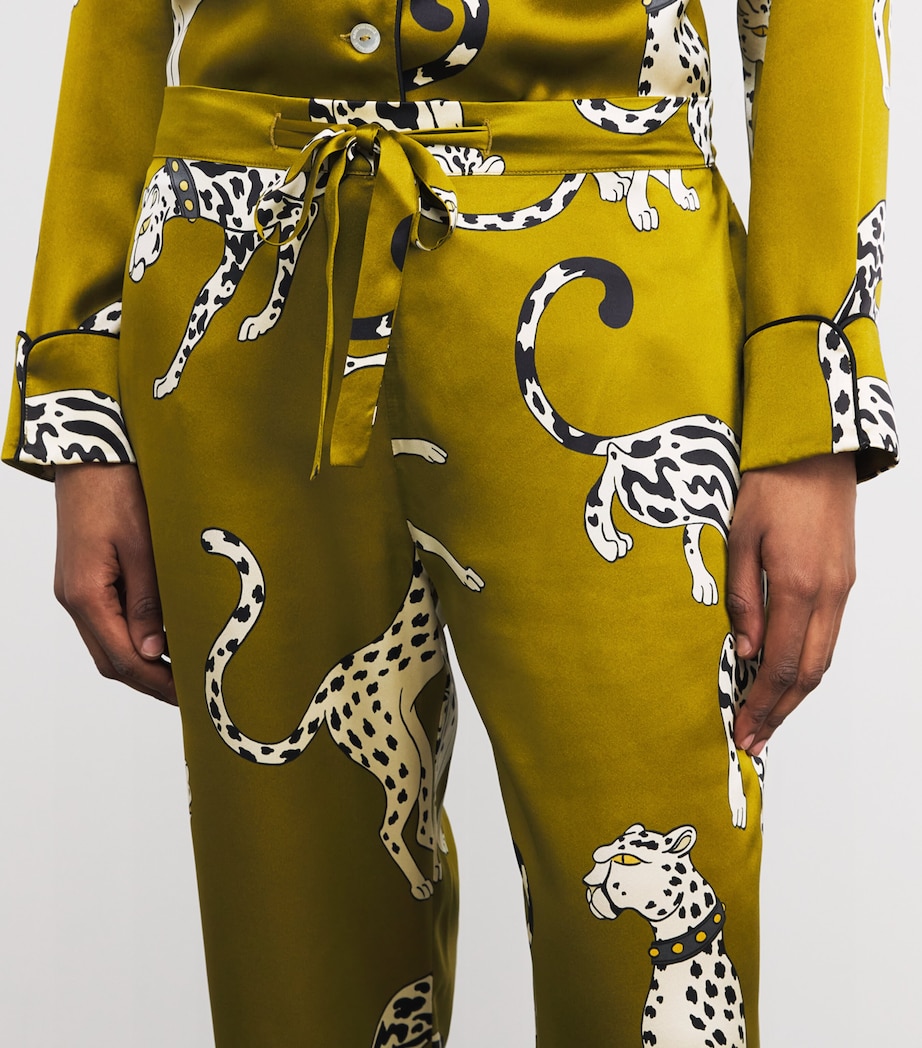 Silk Cheetah Lila Pyjama Set CHANSON Image 4