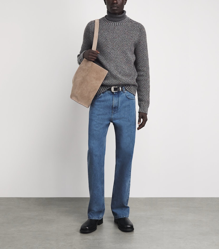 Gabriela Hearst Mens Rey Straight Jeans Uruguayan Blue Image 2