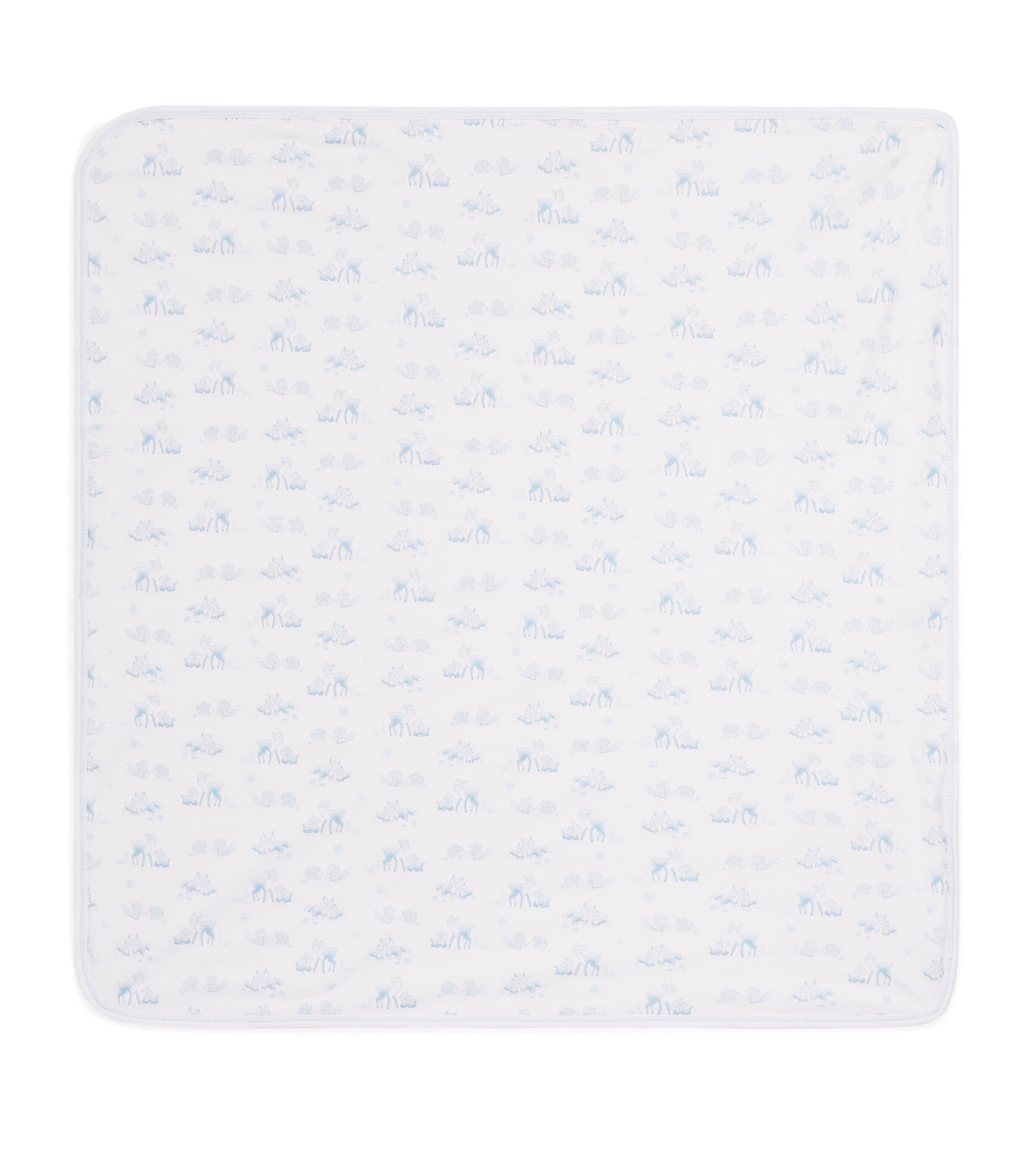 Kissy Kissy Pima Cotton Forest Fanfare Blanket (72cm x 66cm) Blue Image 2