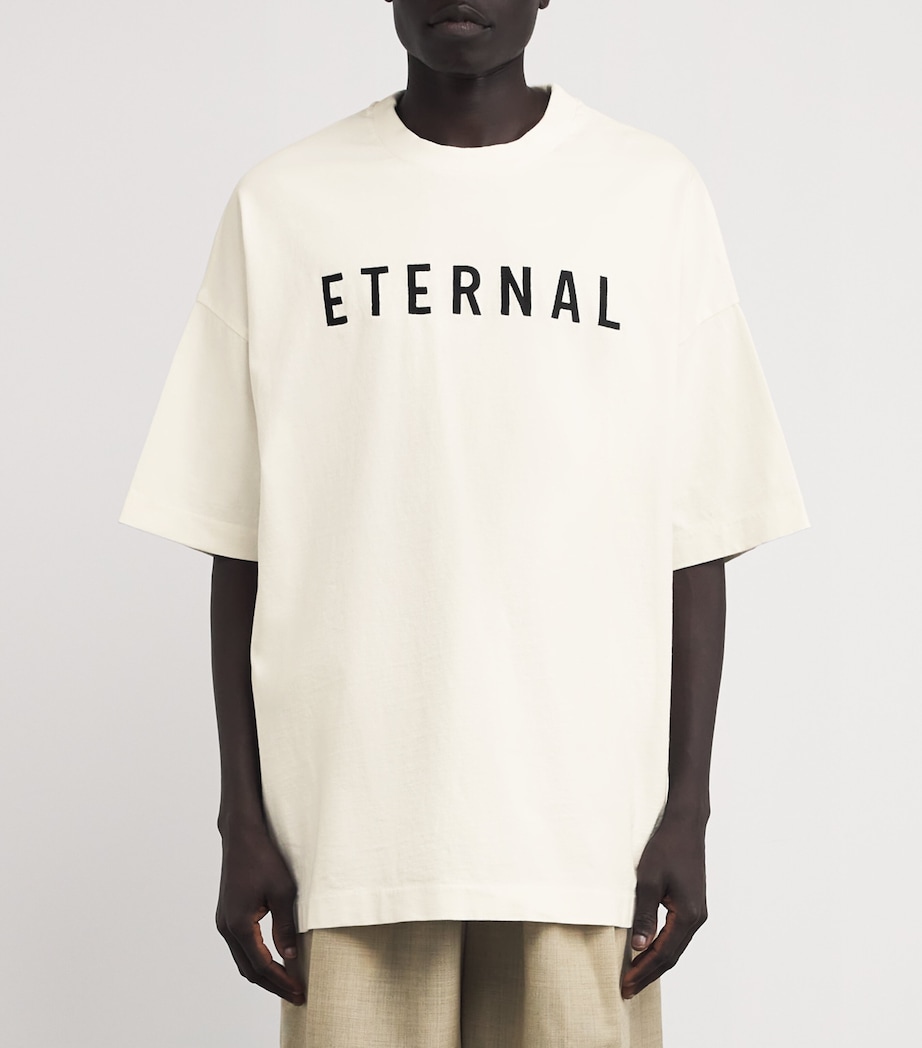 Cotton Oversized Eternal T-Shirt WHITE Image 3