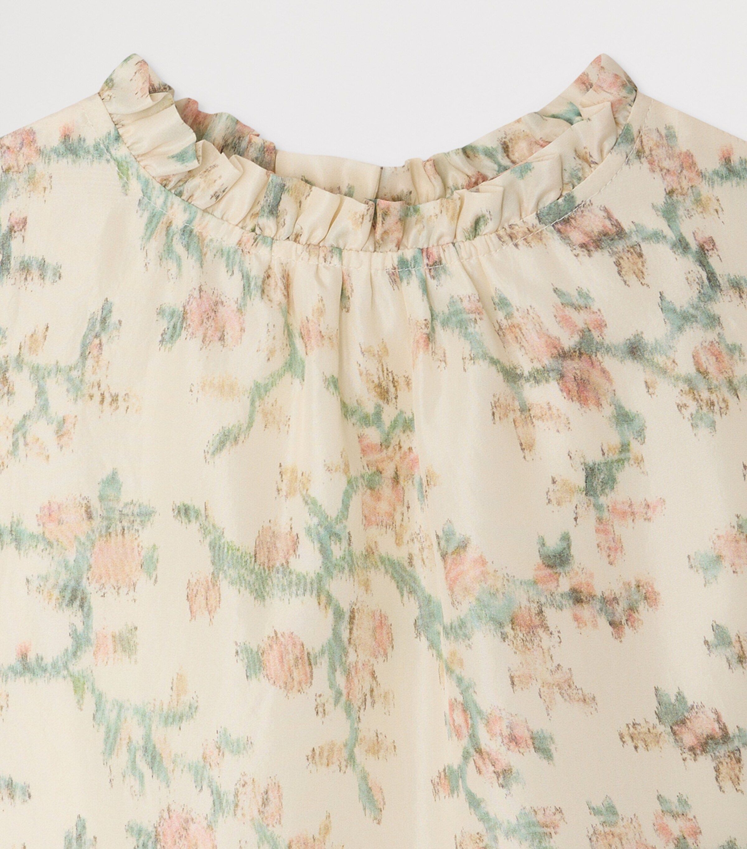 Silk Frilled Chrissy Dress (10-14 Years) FL VERT Image 3