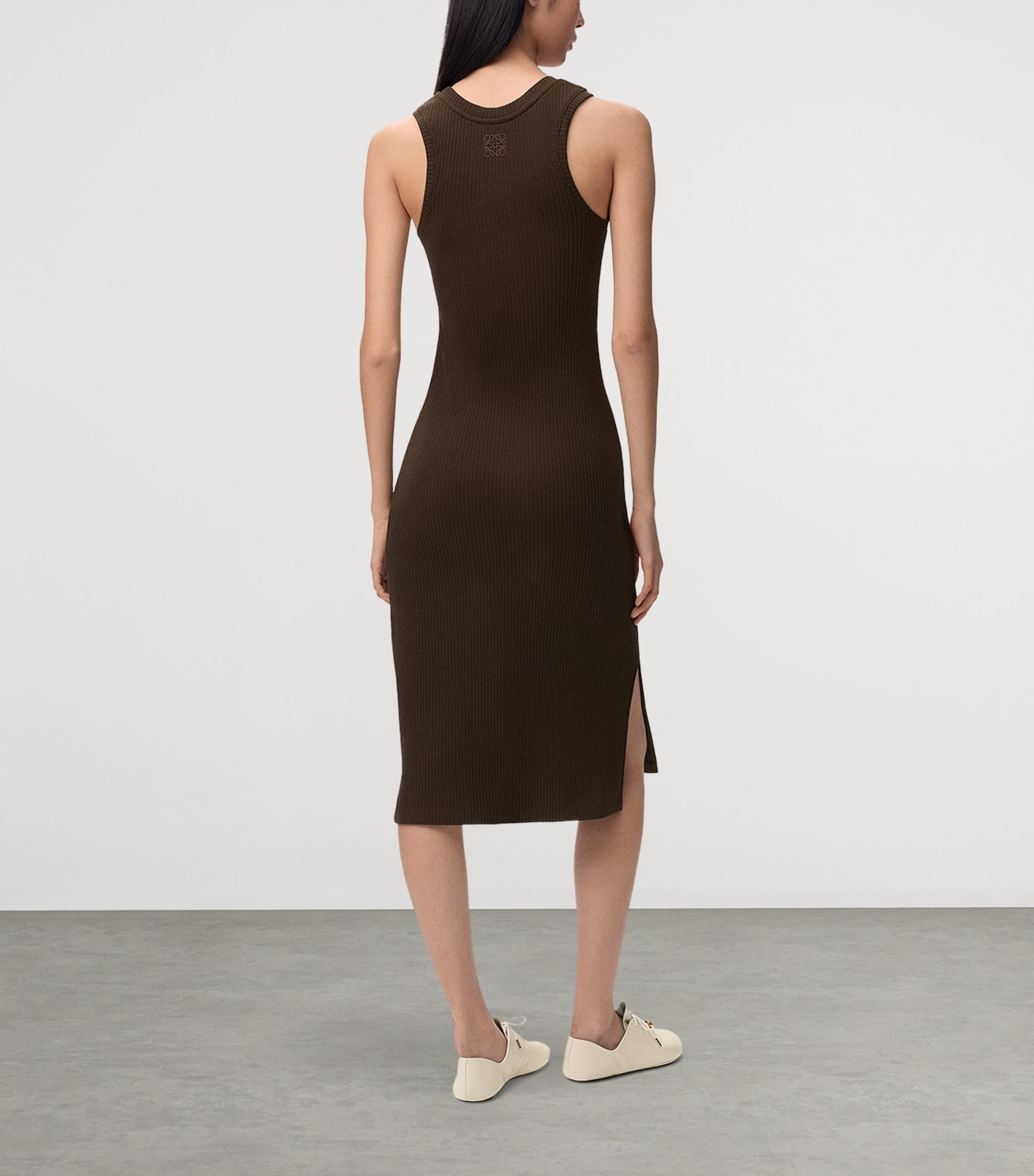 loewe brown dress LOEWE - Dress In Stretch Cotton for Woman - S