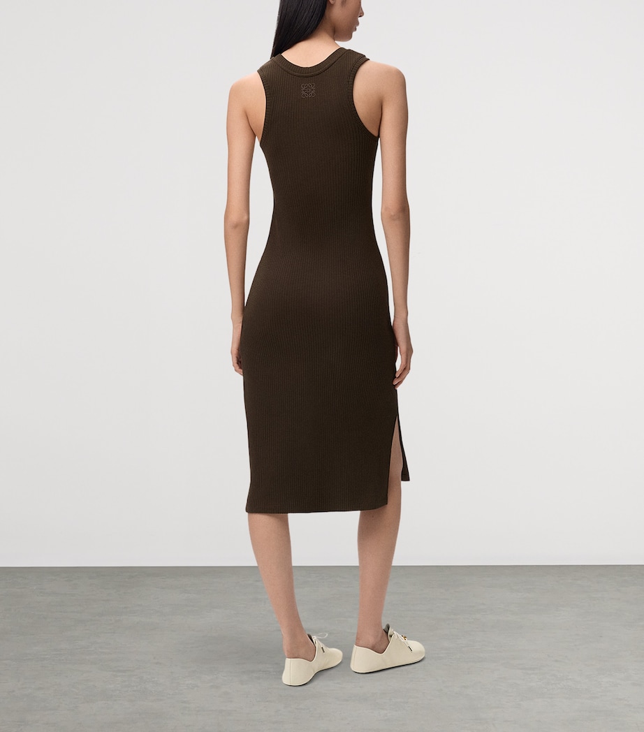 loewe brown dress LOEWE - Dress In Stretch Cotton for Woman - S