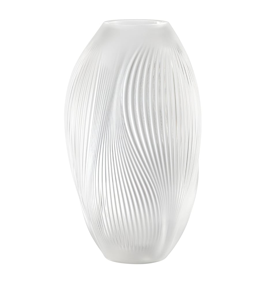 Lalique Crystal Alizé Vase (38cm) Incolore Image 1