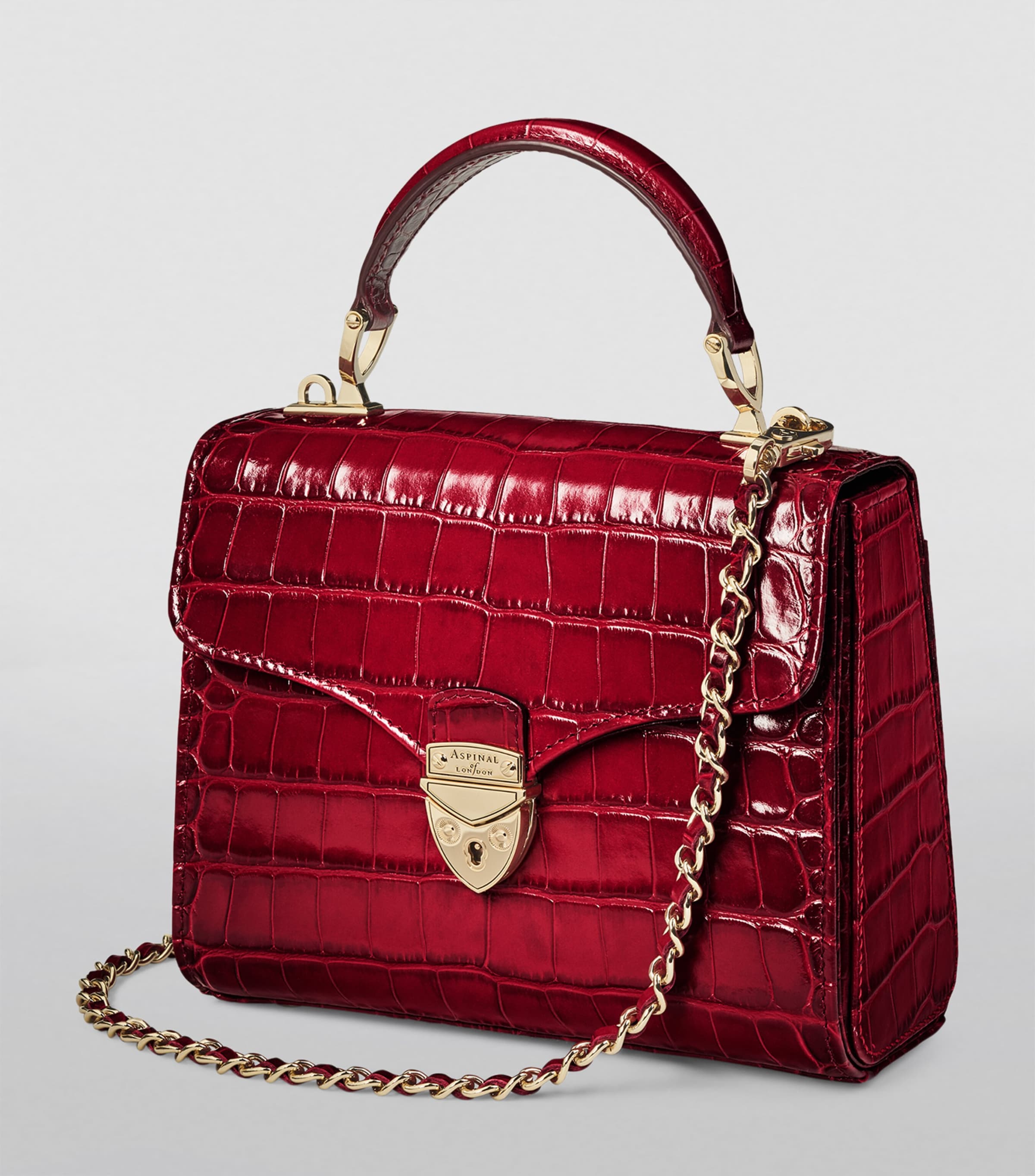Midi Mayfair Top-Handle Bag CHERRY OMBRE Image 7