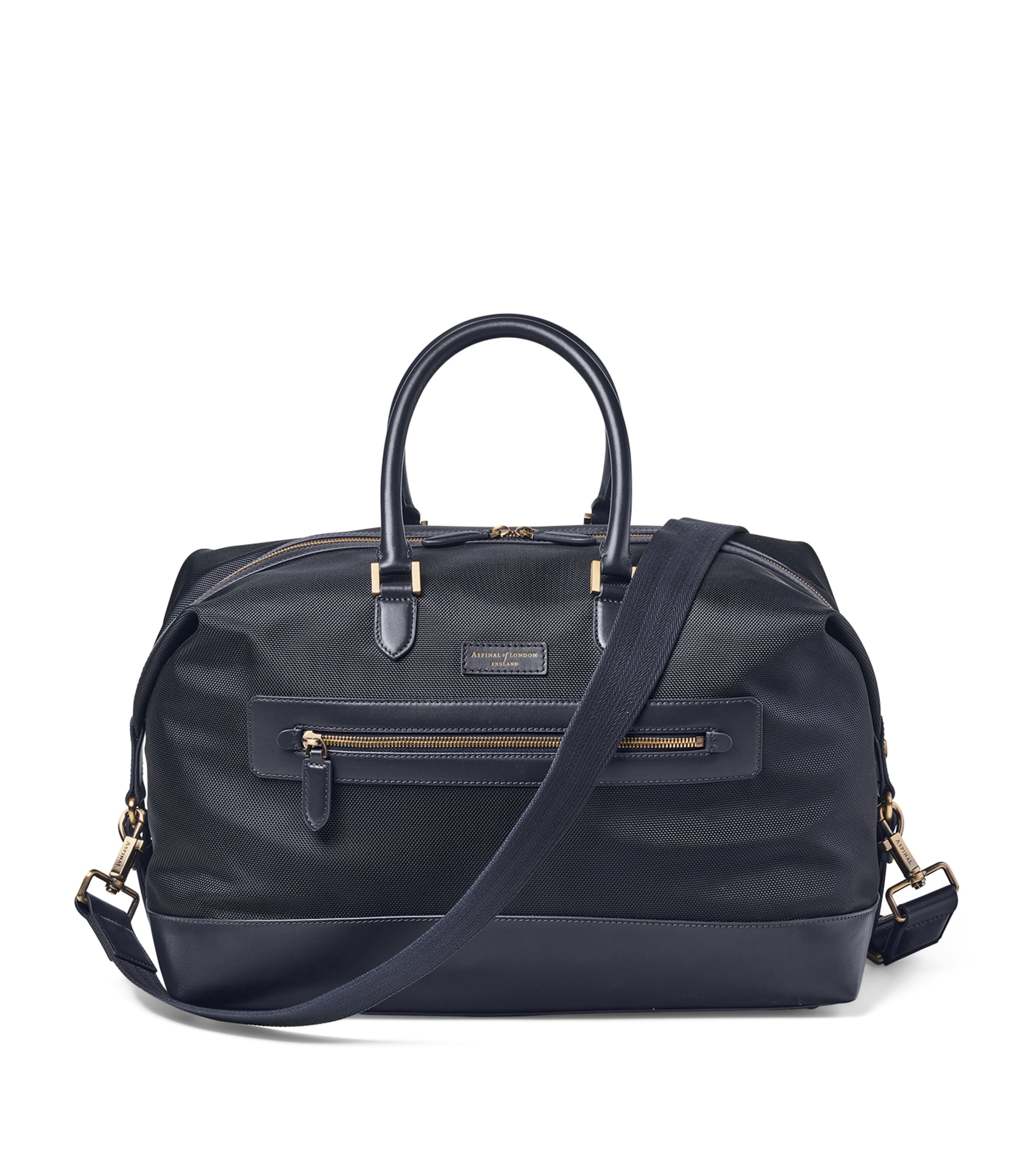 Aspinal Of London Nylon Gym Bag In Blue