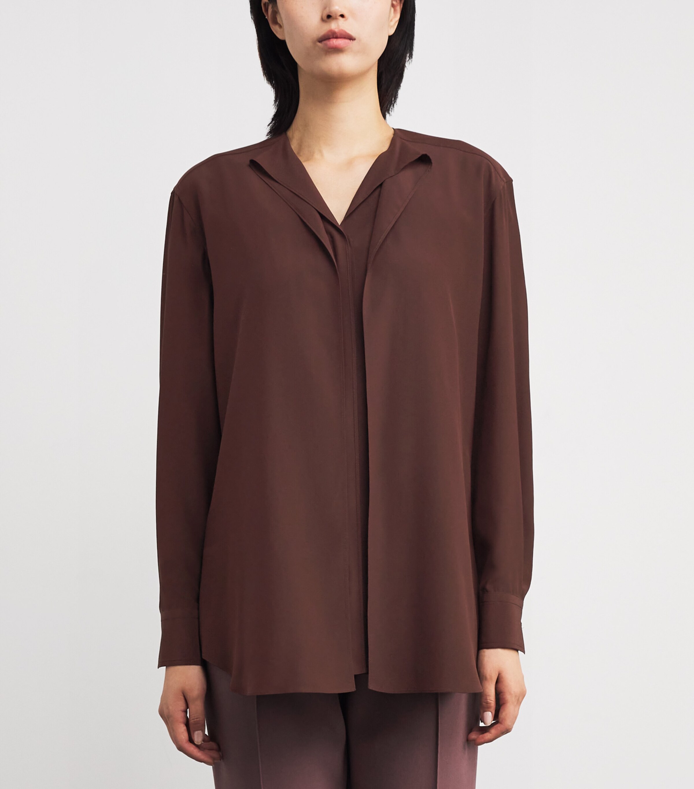 Brioni Womens Silk Layered Shirt Image 3