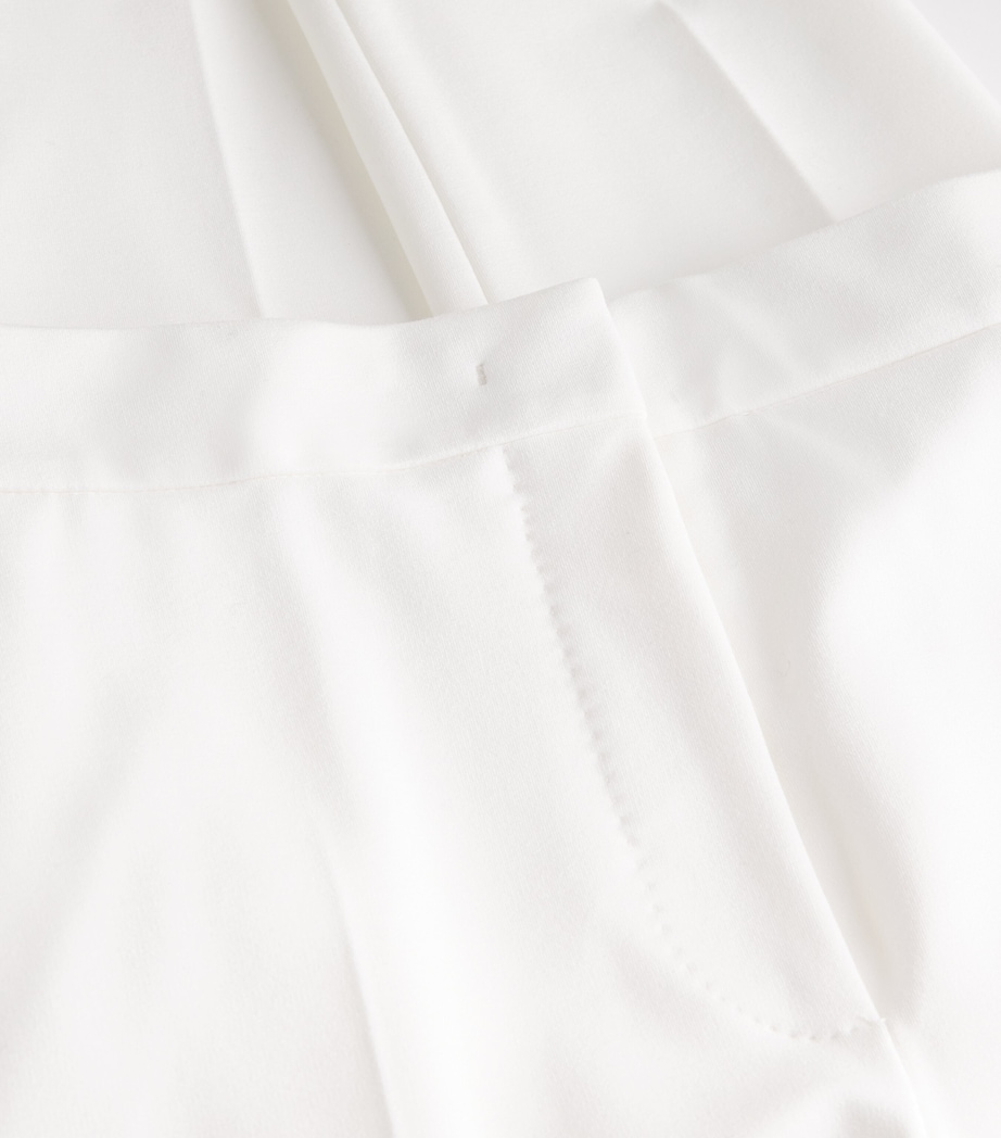 Cropped Slim Trousers WHITE Image 5