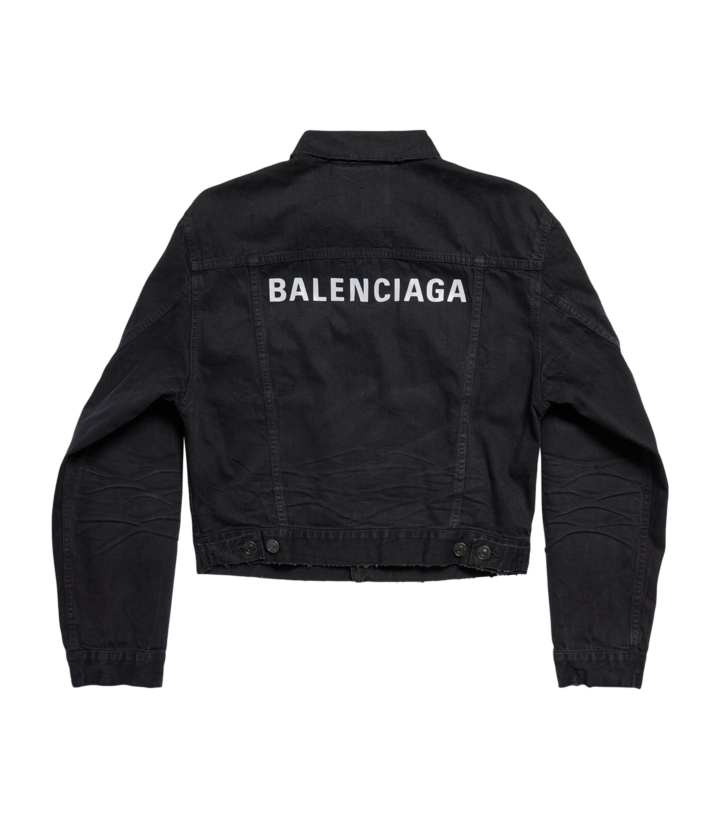 Balenciaga denim logo jacket online