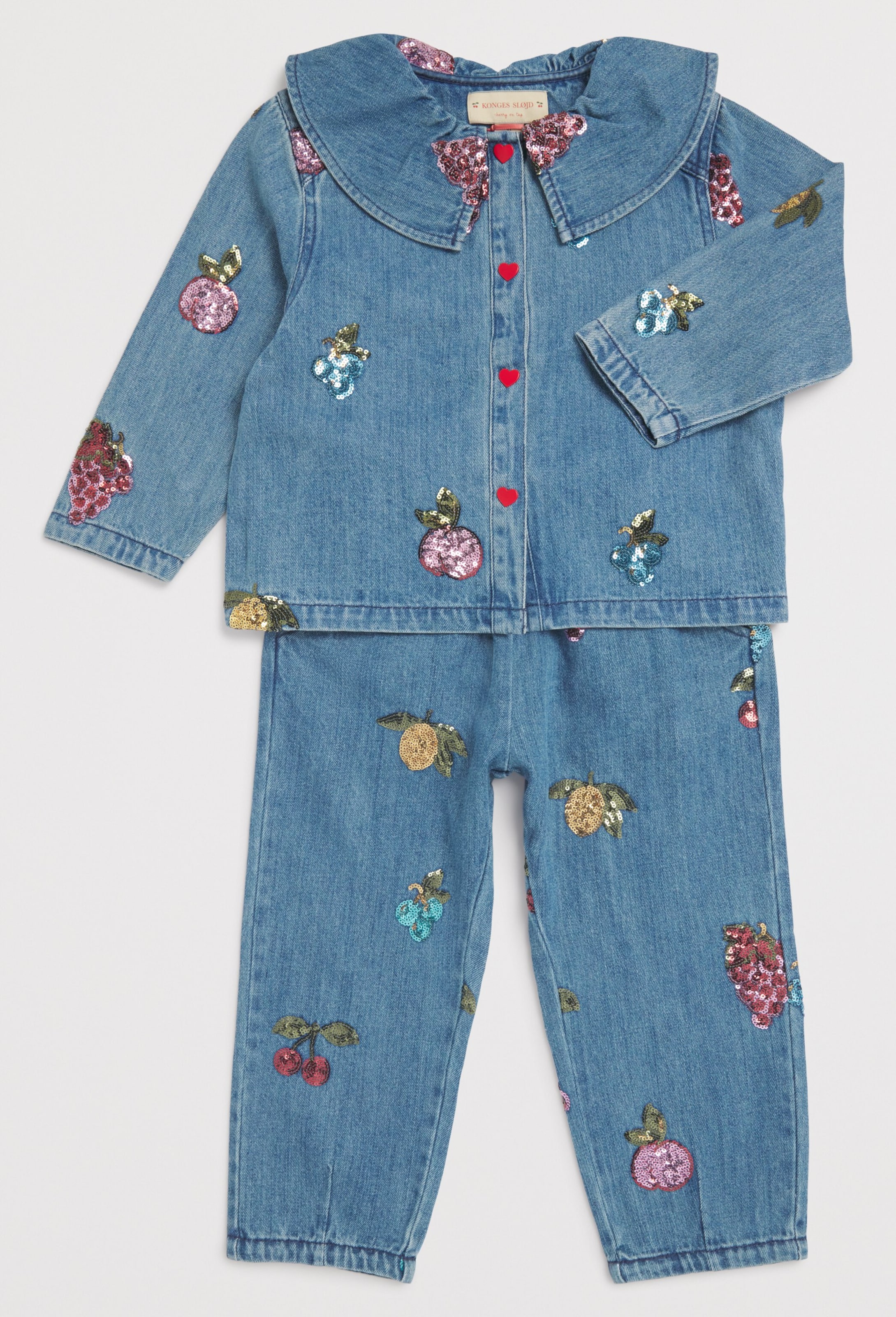 Denim Sequin-Detail Shirt (12 Months-4 Years) P00103 VITAMINS Image 3