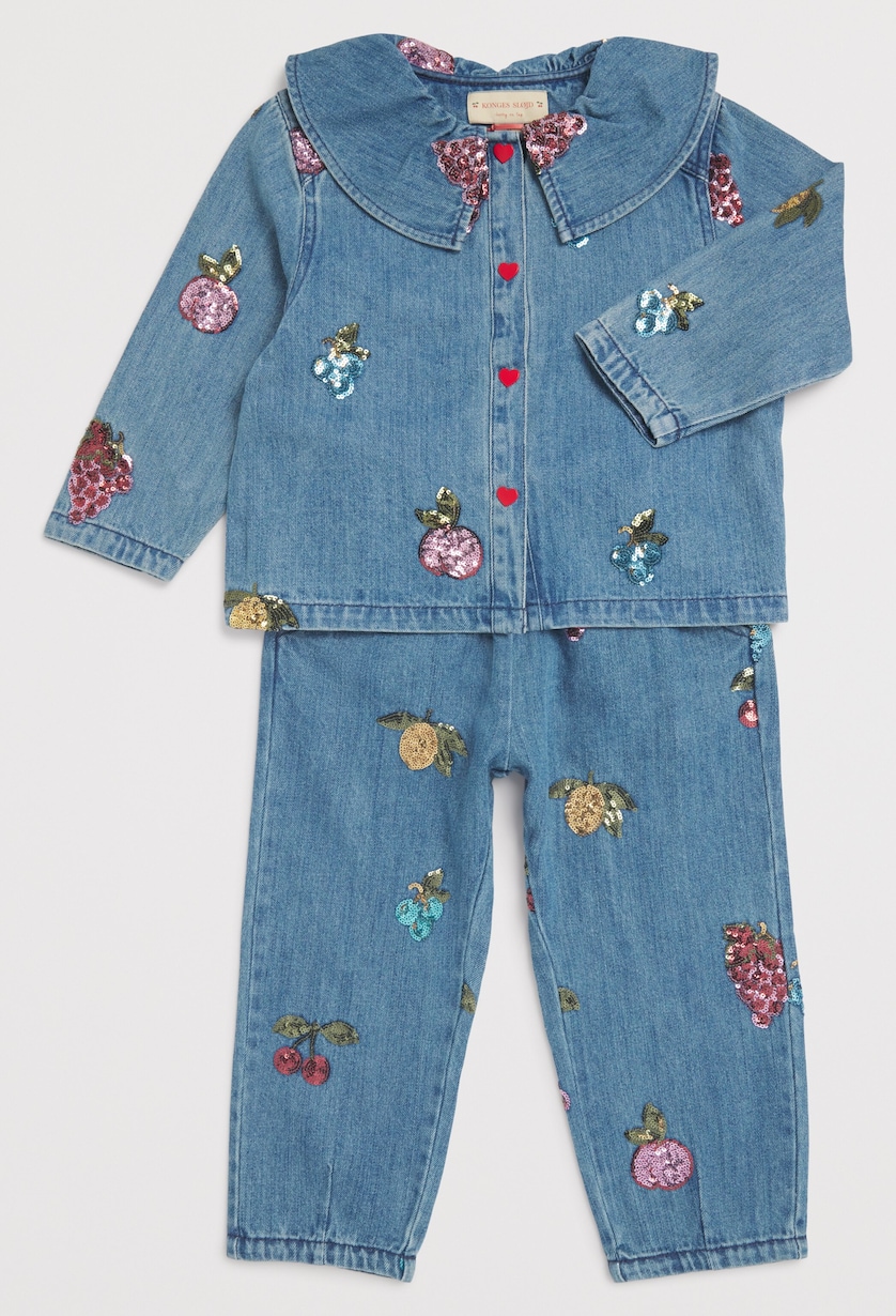 Denim Sequin-Detail Shirt (12 Months-4 Years) P00103 VITAMINS Image 3