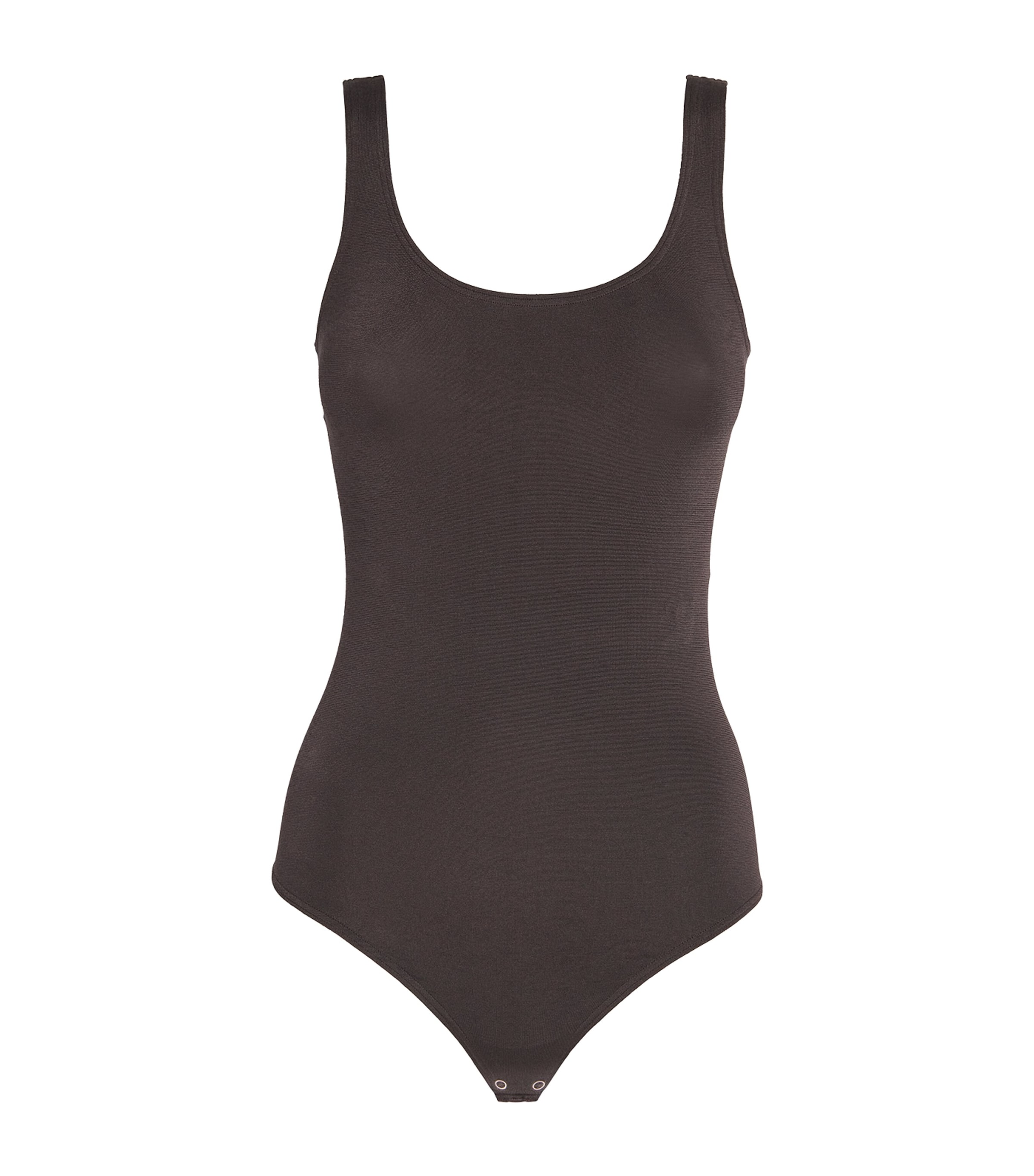 Wolford Womens Jamaika String Bodysuit Dark Wood Image 1