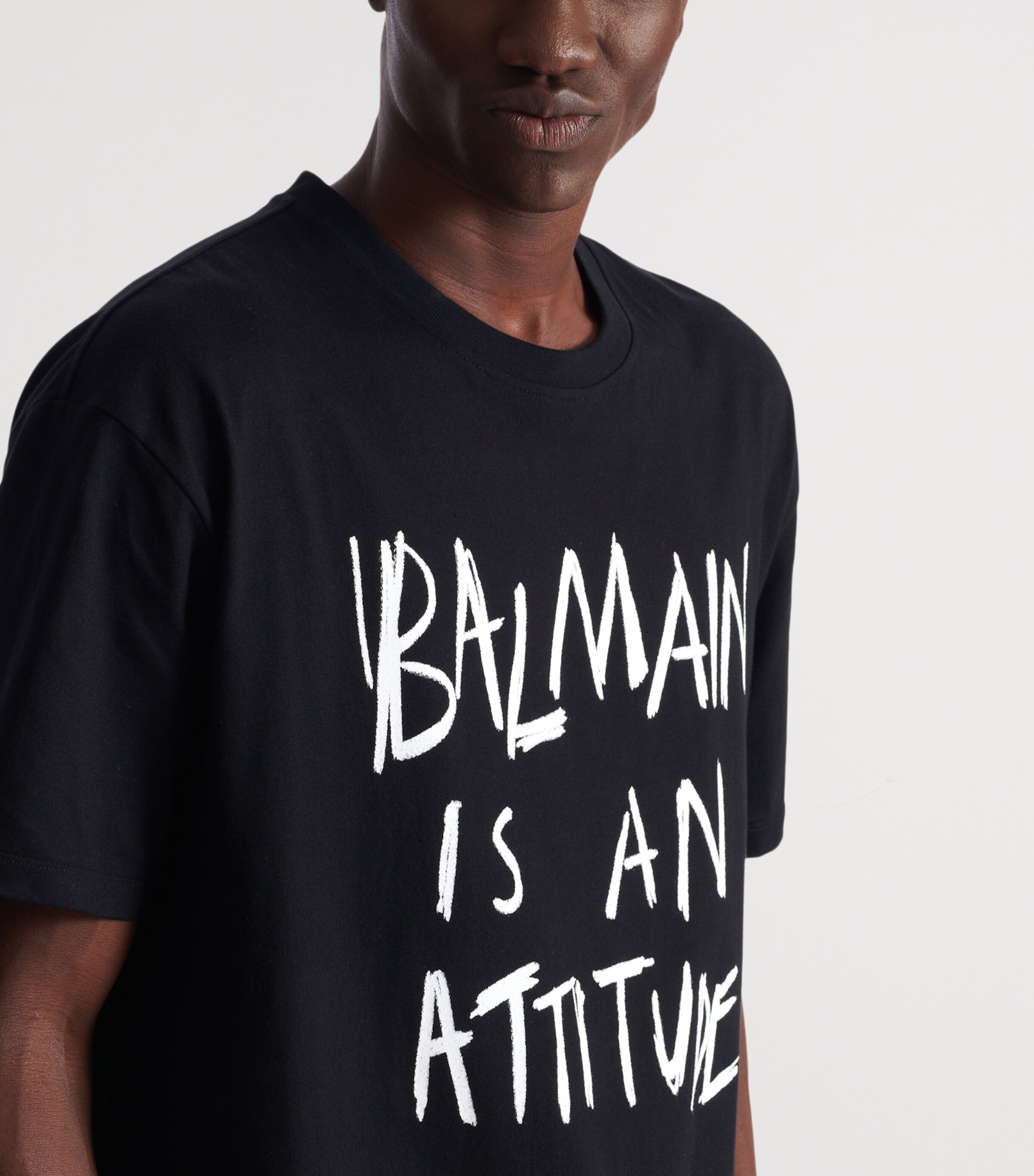 Cotton Logo T-Shirt EAB NOIR/BLANC Image 7