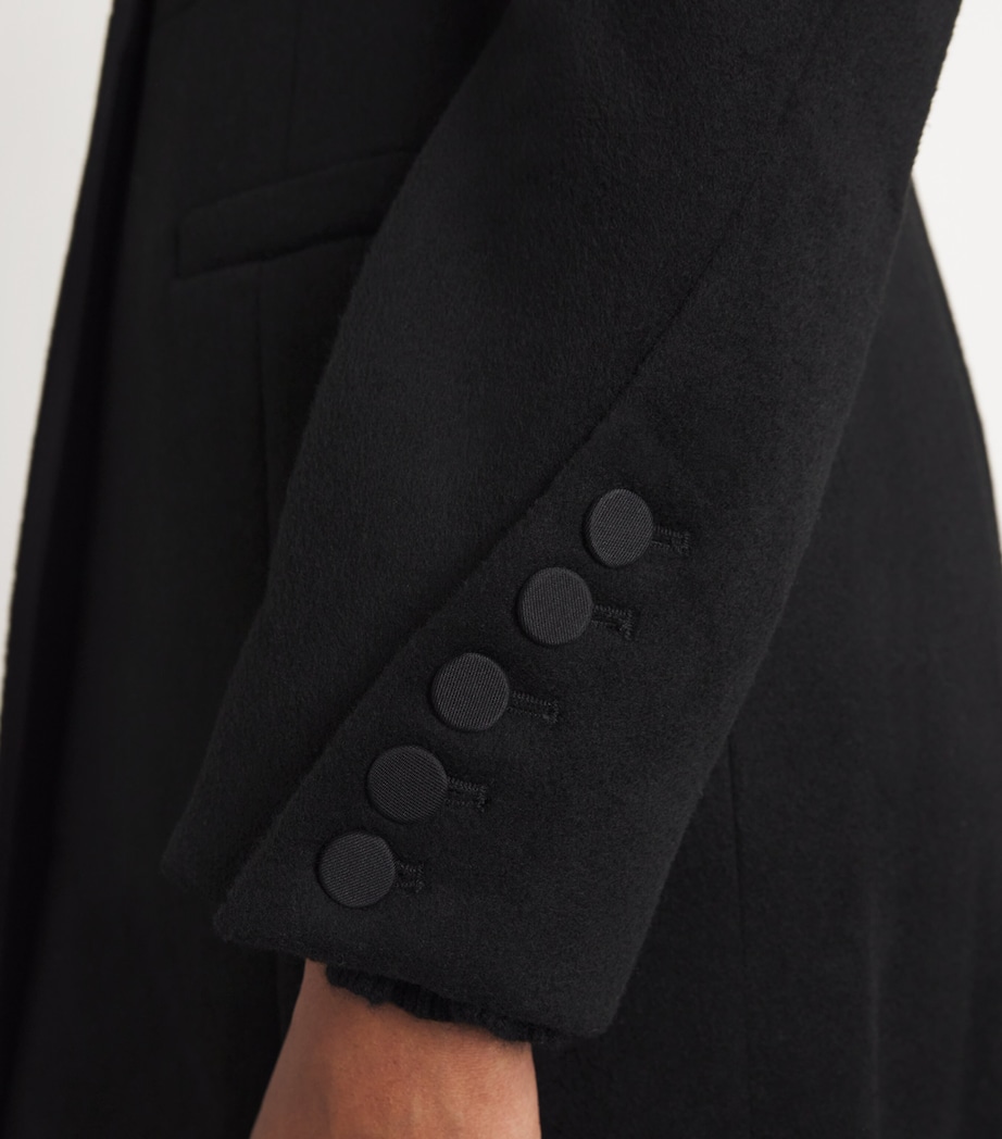 Wool-Blend Queens Coat BLACK Image 6