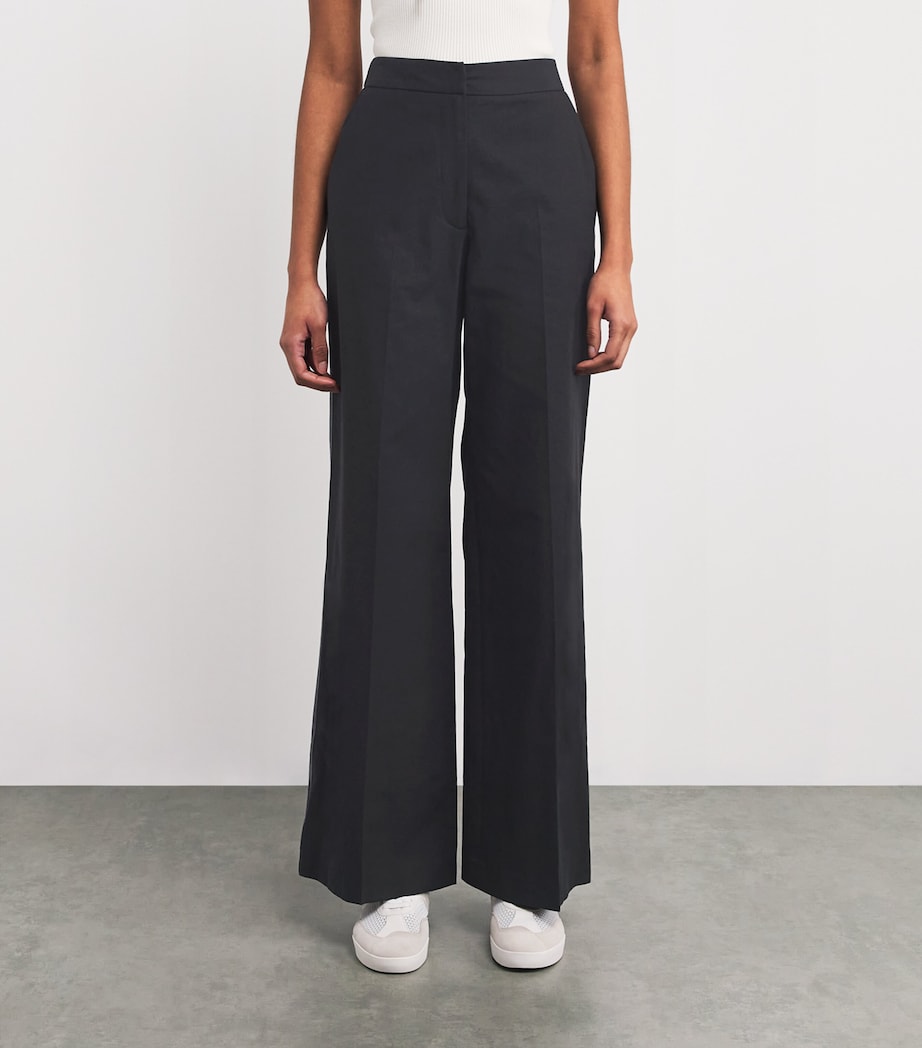 Straight Trousers BLACK Image 3