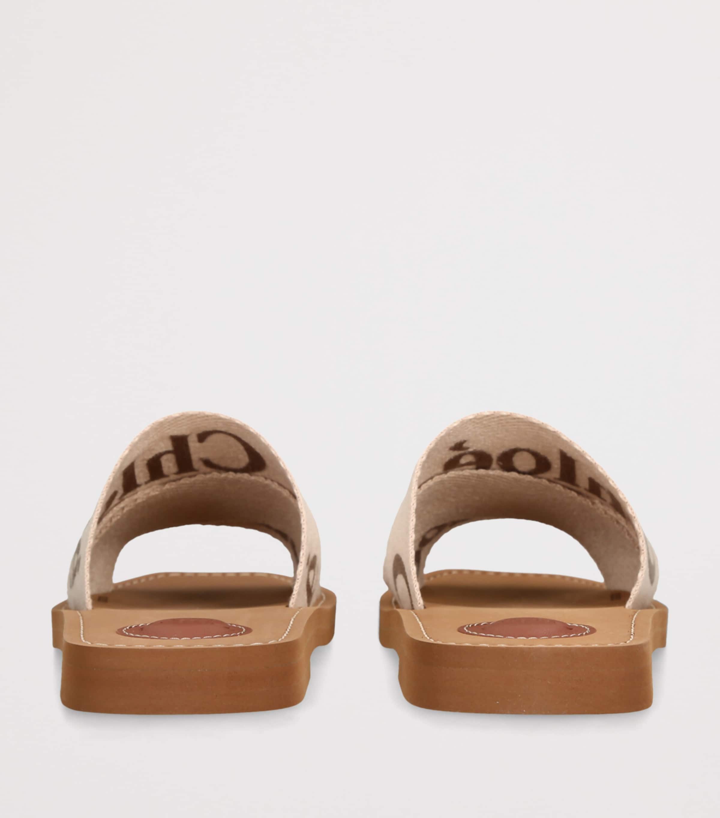 Canvas Jacquard Woody Sandals BLUSH Image 2