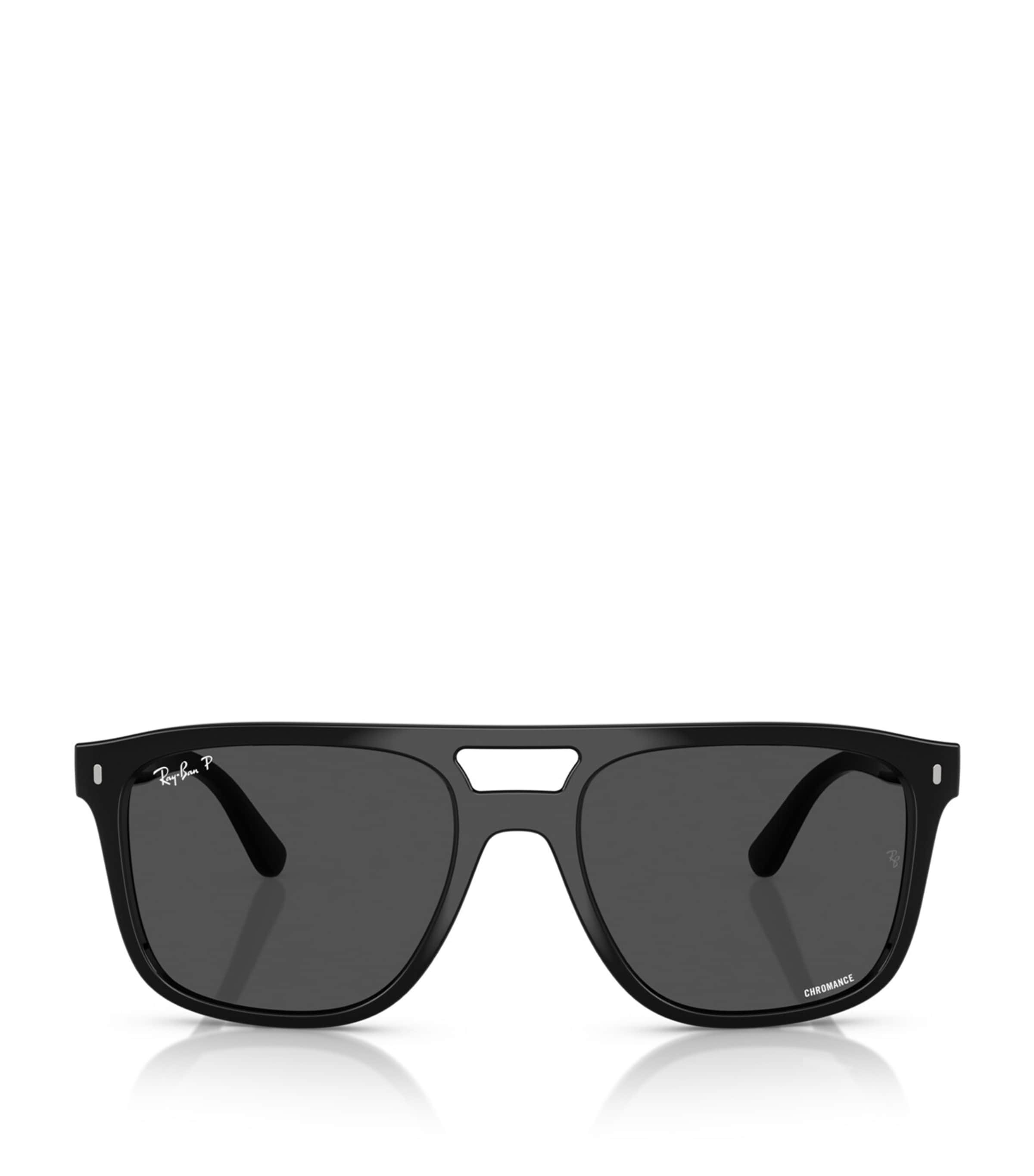 Ray Ban Unisex Polarized Sunglasses, Rb2213ch In Black