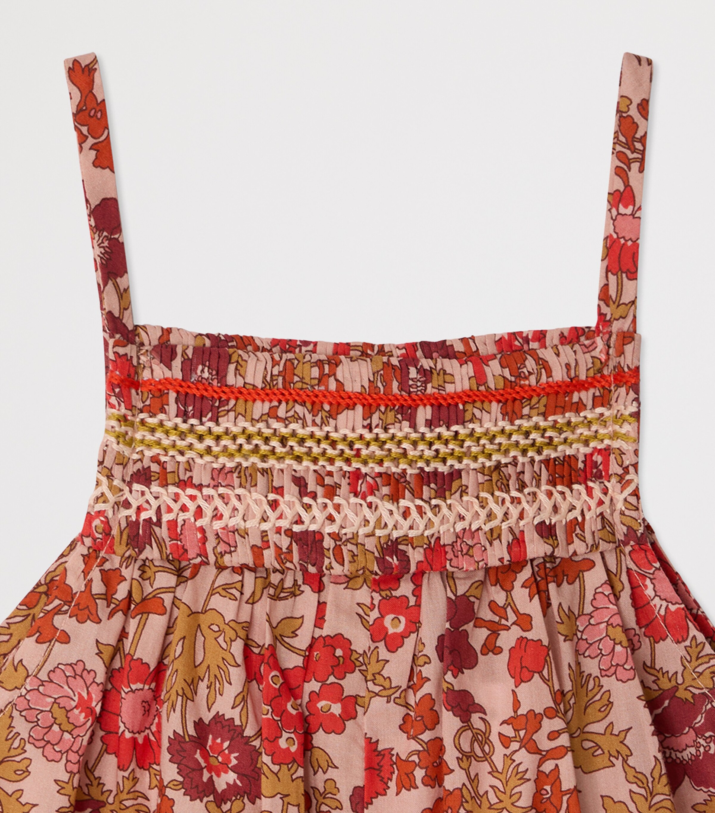 Bonpoint Cotton Floral Print Jumpsuit (6-18 Months) Fleurs Rose Image 3