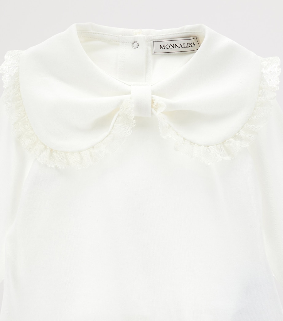 Stretch-Cotton Collar Top (6-36 Months) PANNA Image 3
