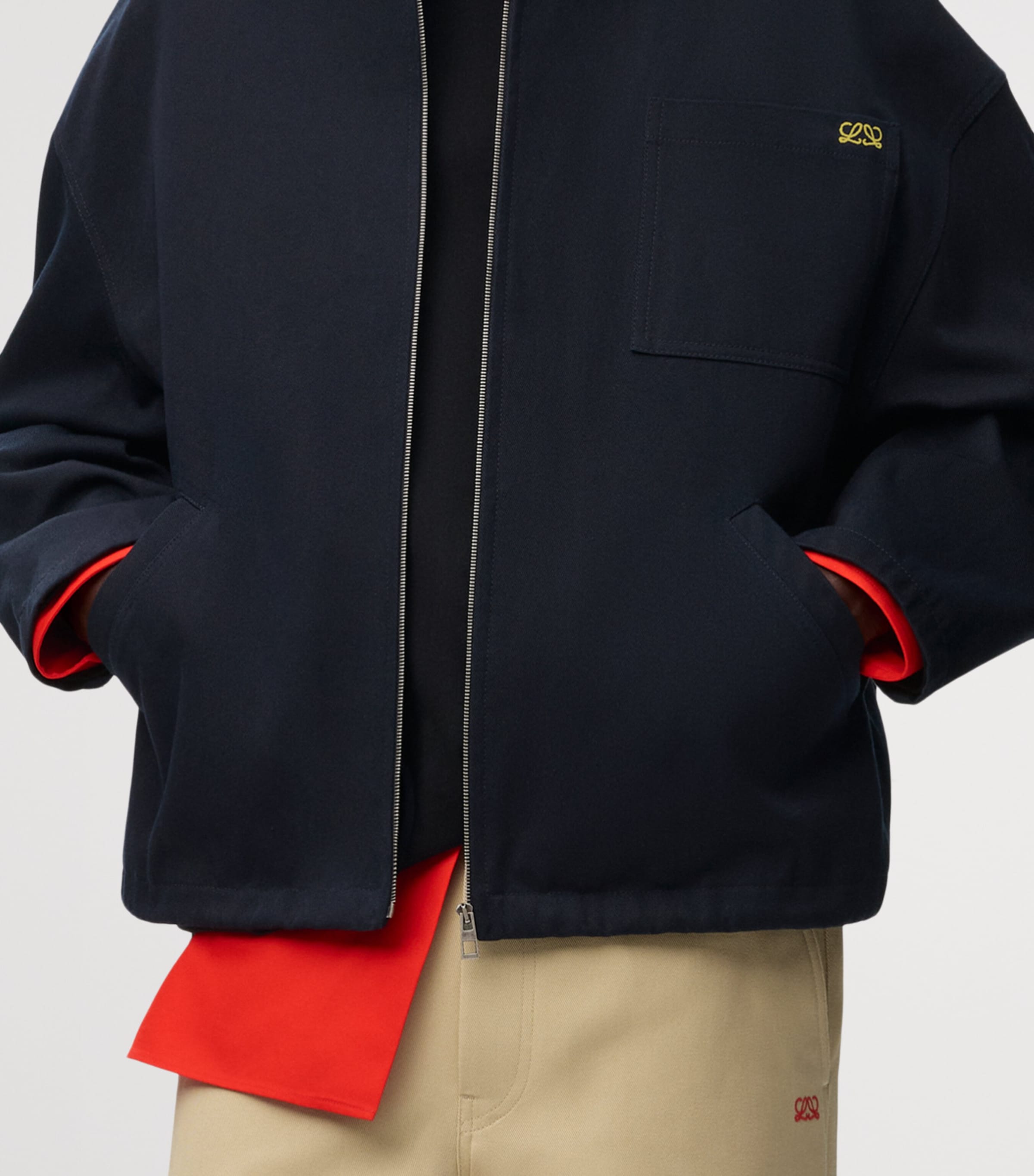 LOEWE Mens Denim Jacket Dark Navy Image 5