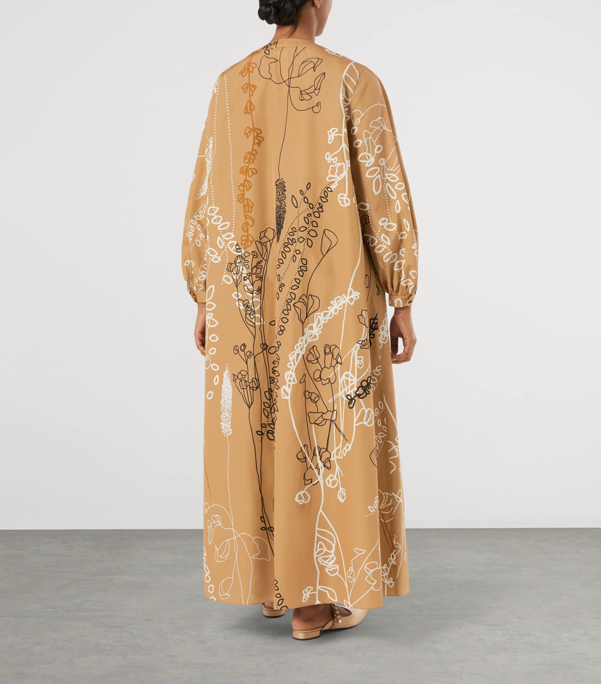 Marina Rinaldi Beige Cotton Printed Maxi Dress | Harrods US