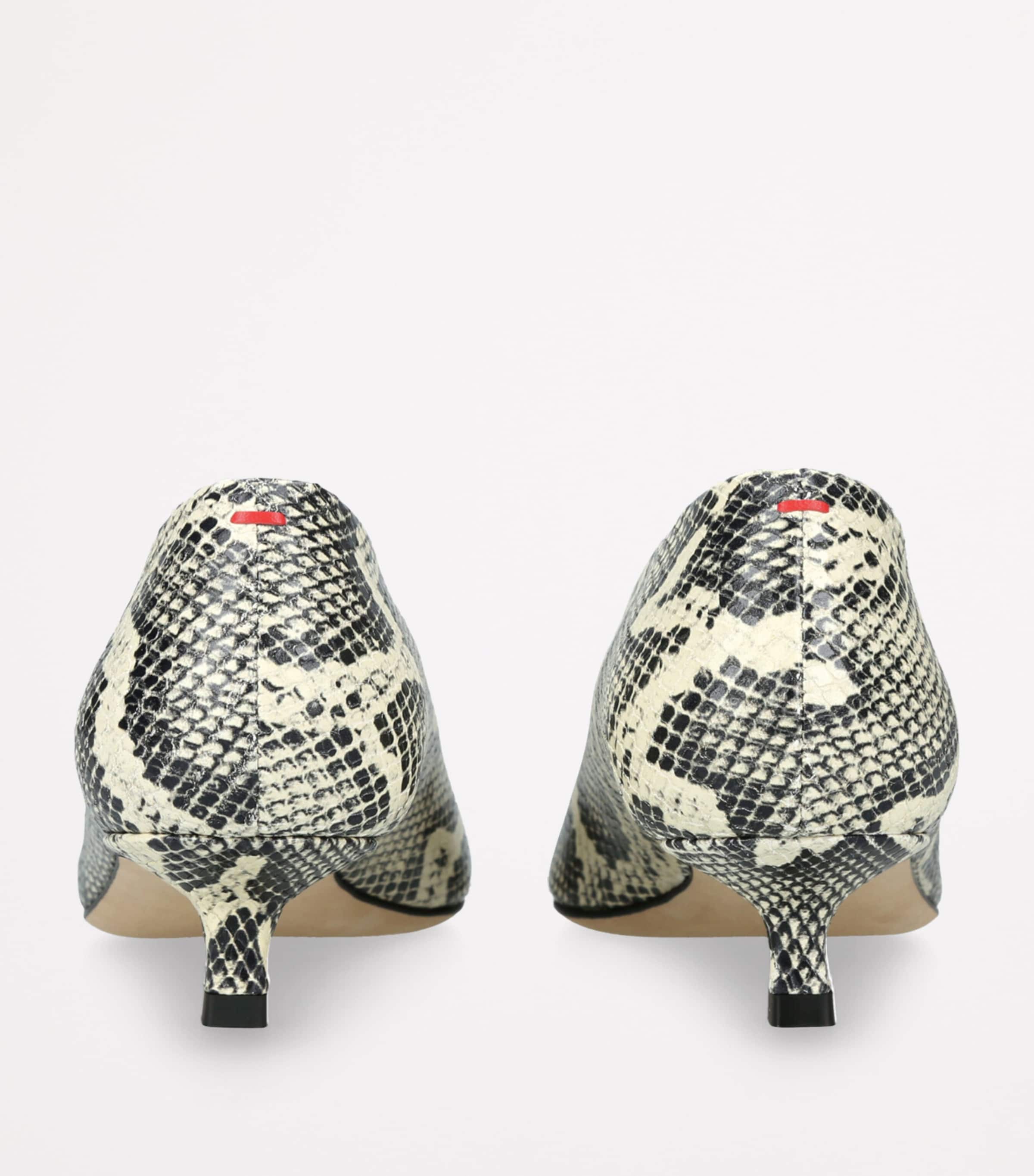 aeyde Leather Snake Print Clara Pumps 35 Cream Image 3