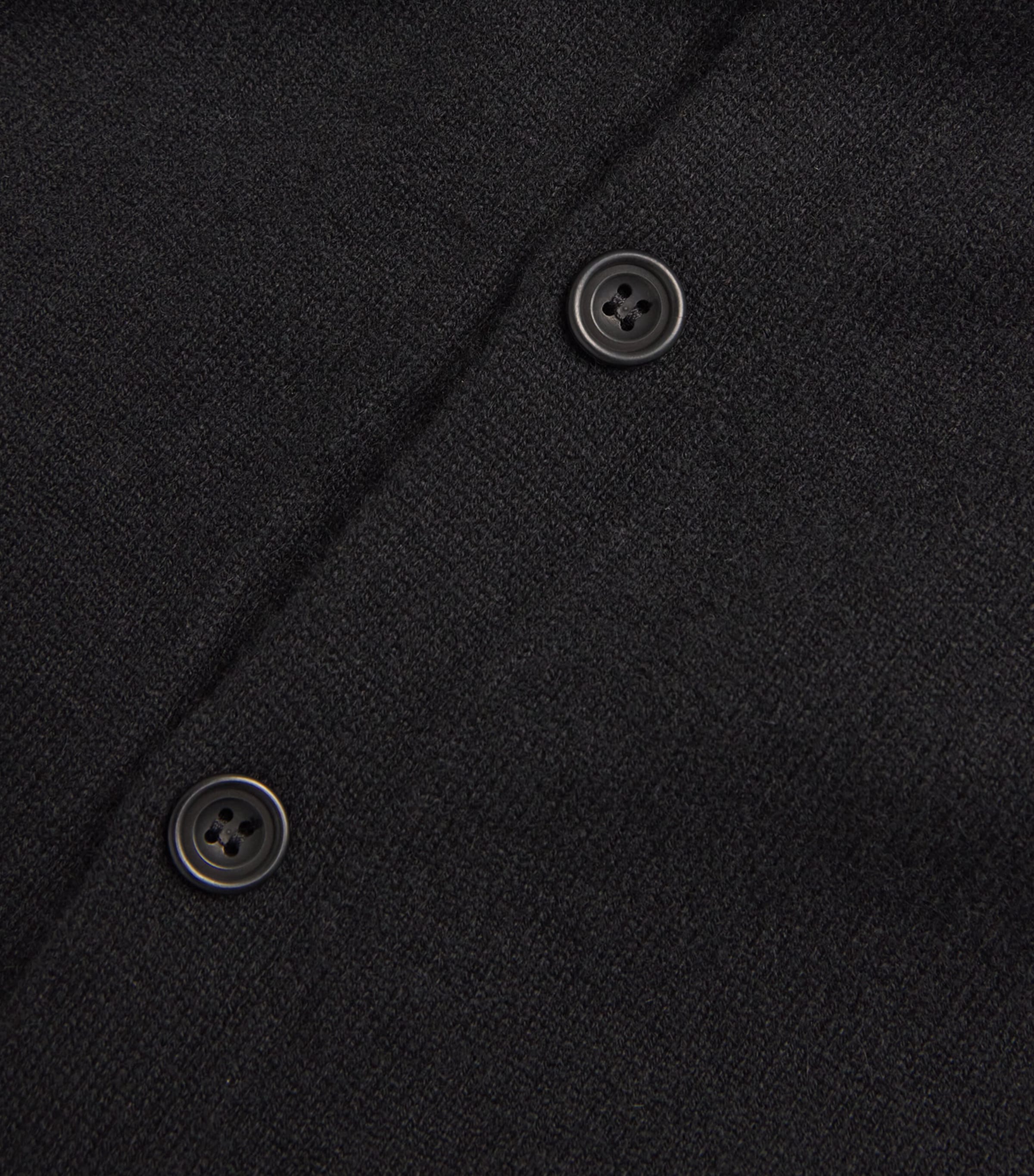 Wool Slim-Sleeve Cardigan BLACK Image 5