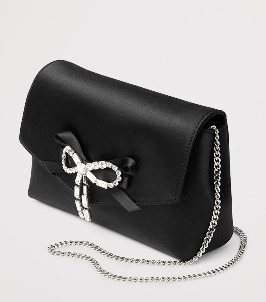 Satin Bow Mini Bag BLACK/SILVER Image 2