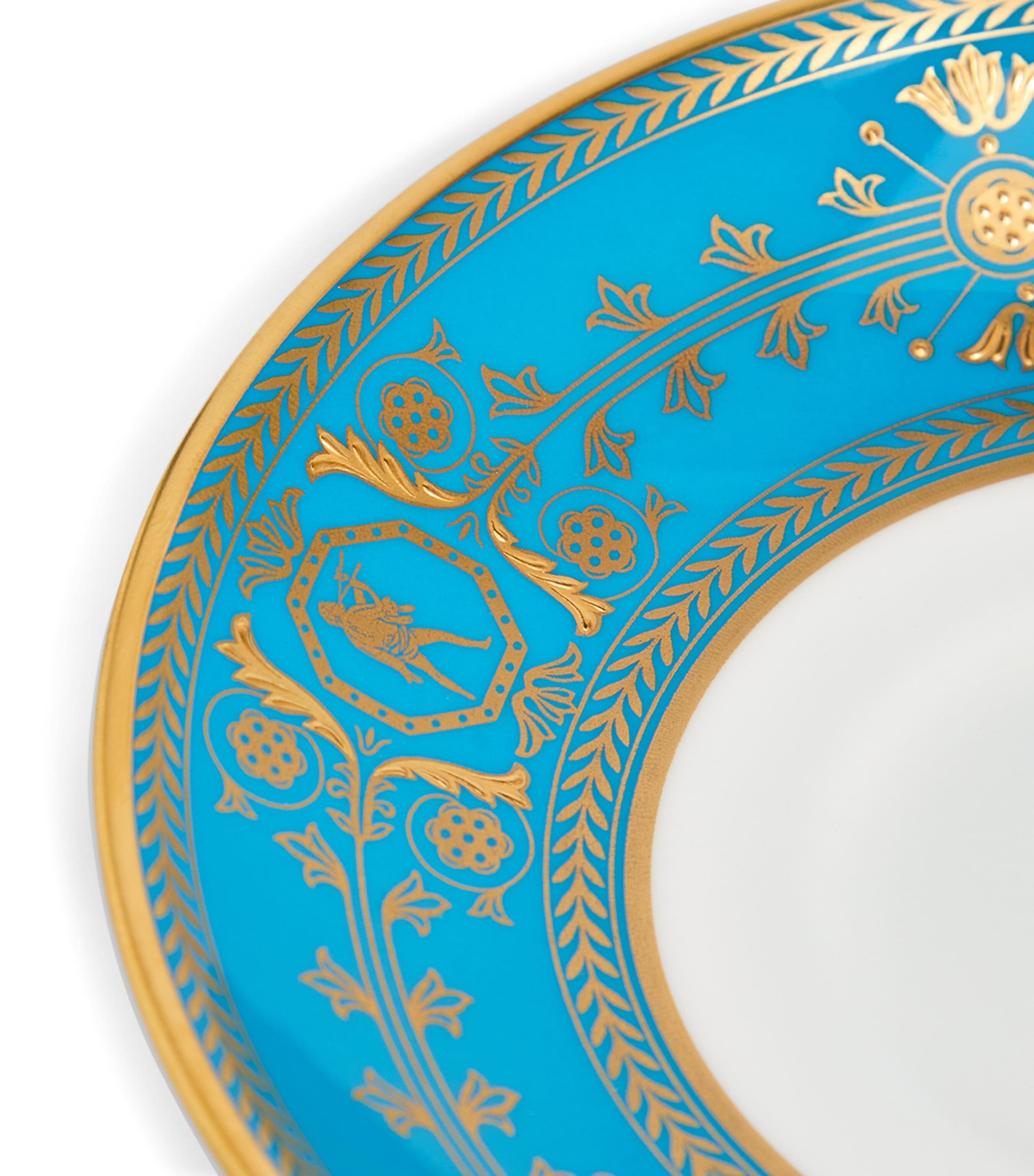 Bone China Bacchus Teacup and Saucer TURQ Image 6