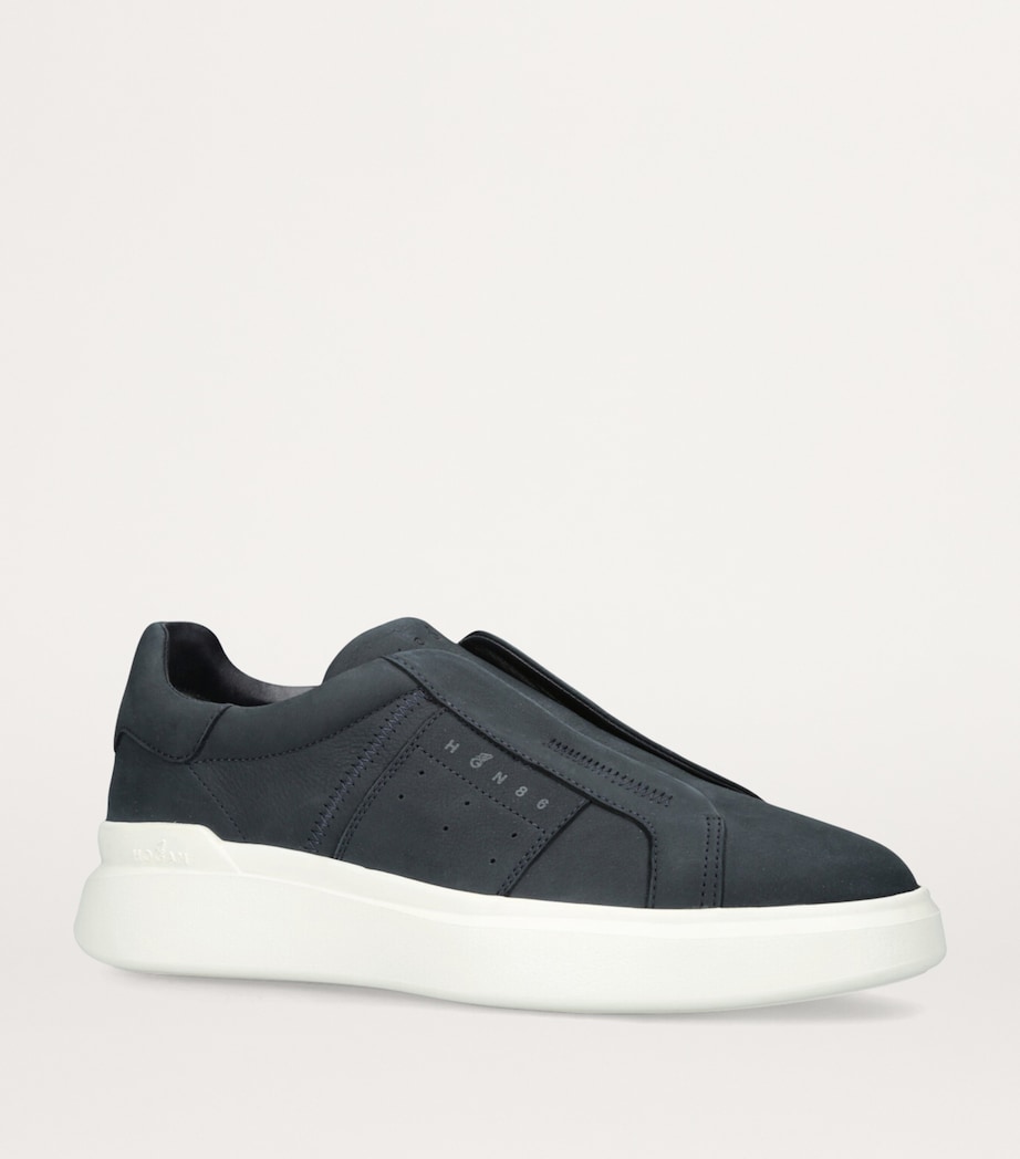 Suede Slip-On Sneakers NAVY Image 3