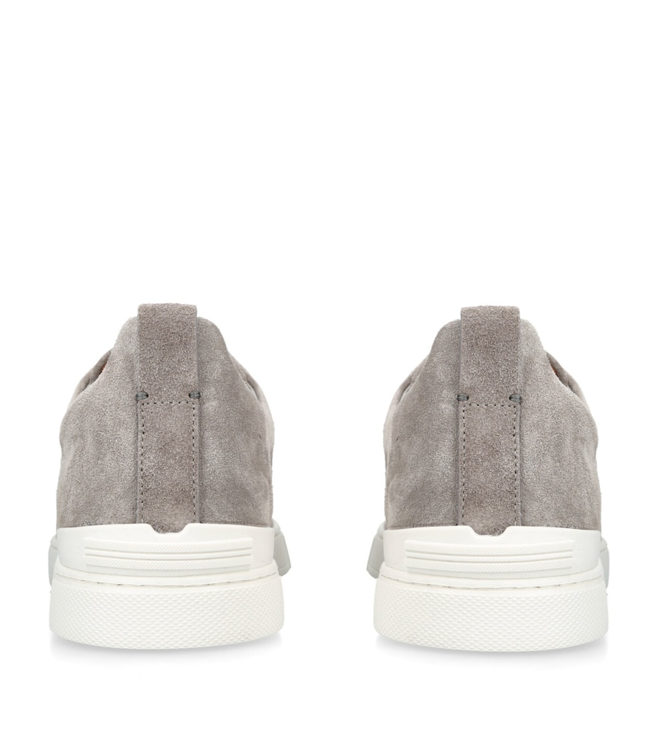 Suede Triple Stitch Sneakers GREY/LIGHT Image 2