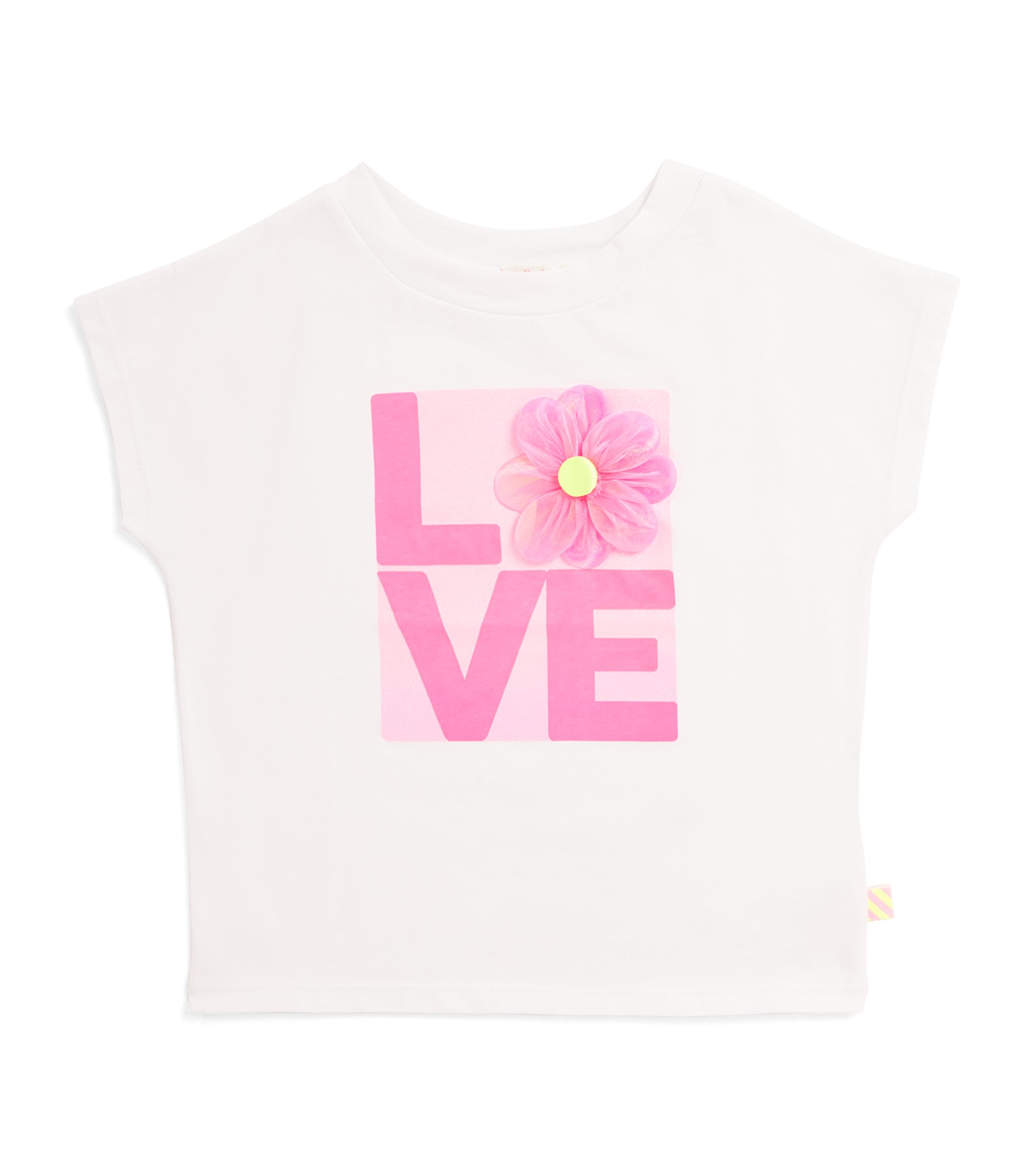 Billieblush Cotton Embellished Printed T-shirt In White
