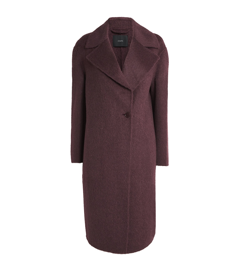 Brushed Double-Faced Alpaca-Wool-Silk Yves Coat MARASCHINO Image 1