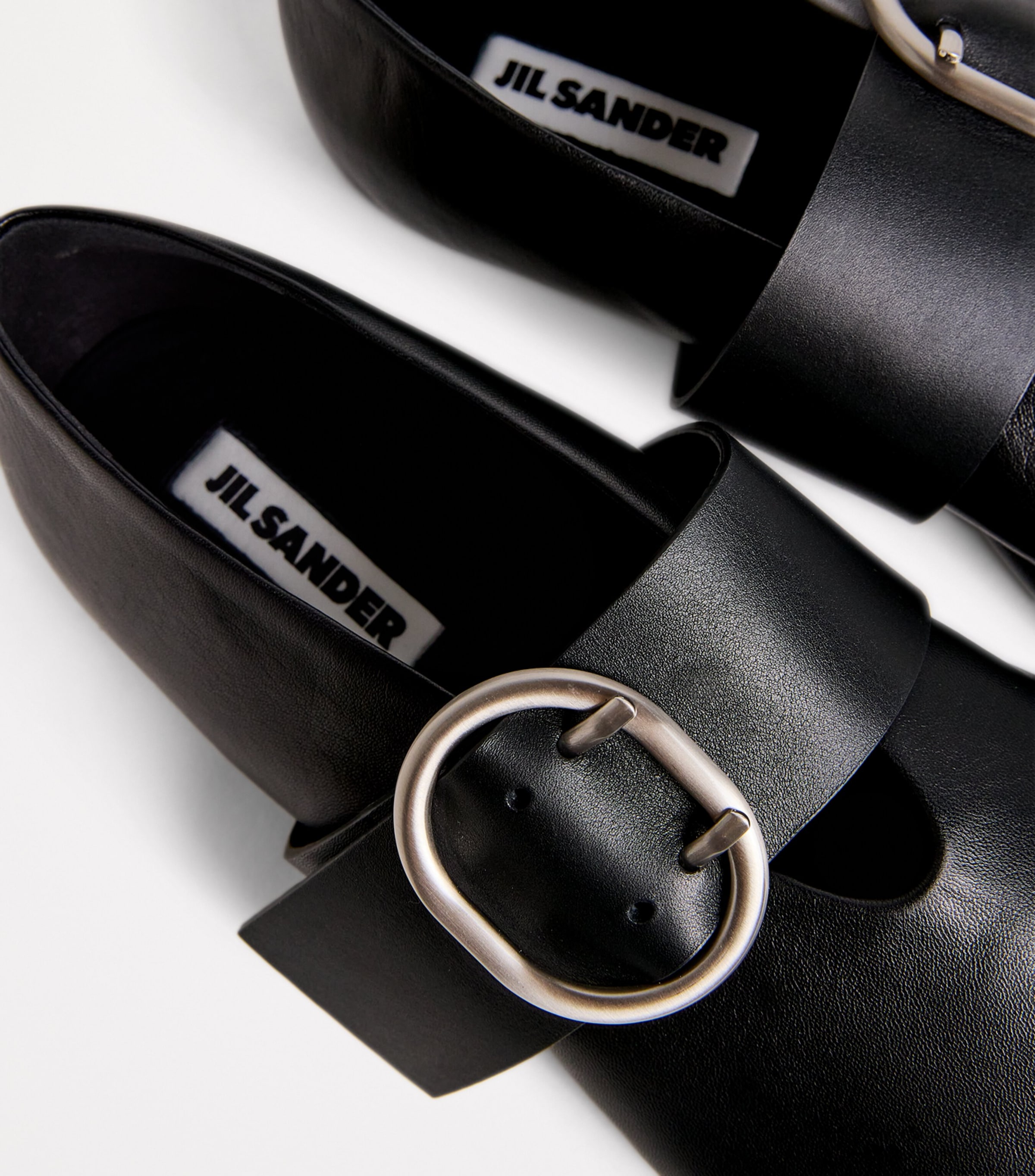 ★人気★【Jil Sander】BALLERINA WITH LARGE BUCKLE Jil Sander Ballerina With Large Buckle in Black | Lyst