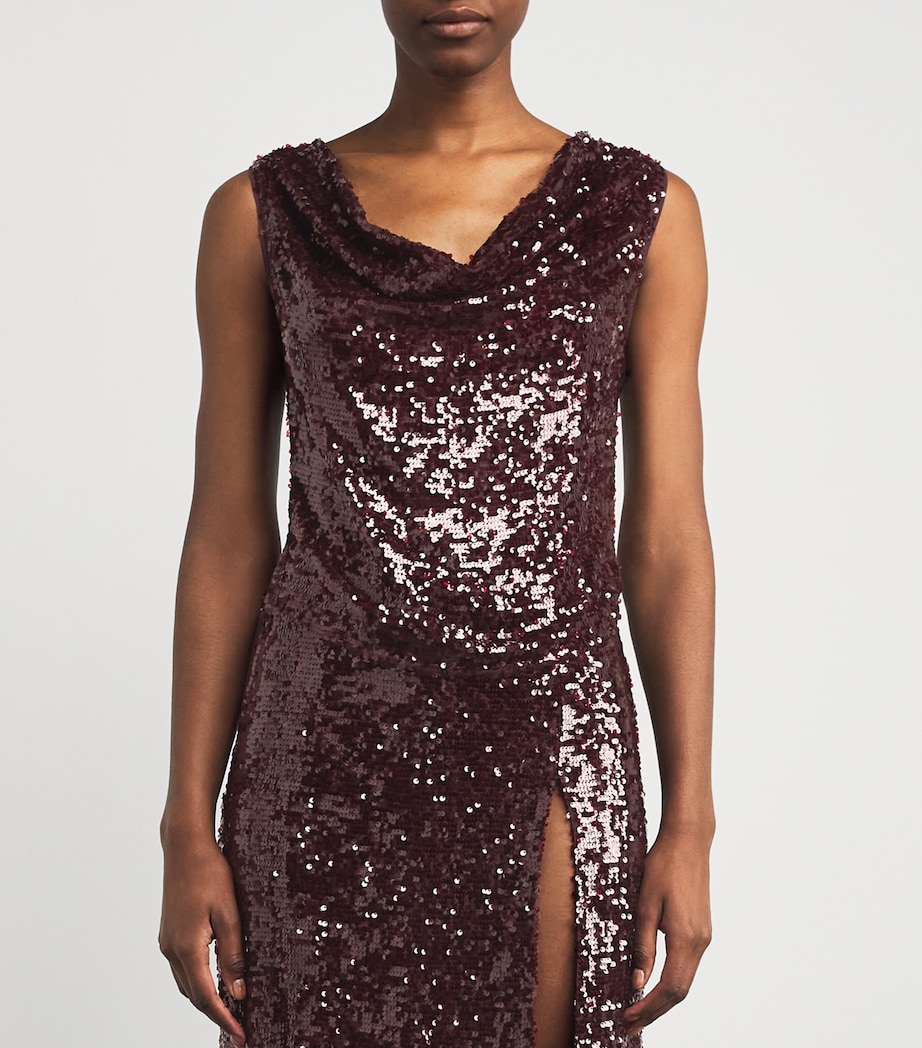 Sequinned Top 946 MULBERRY Image 3