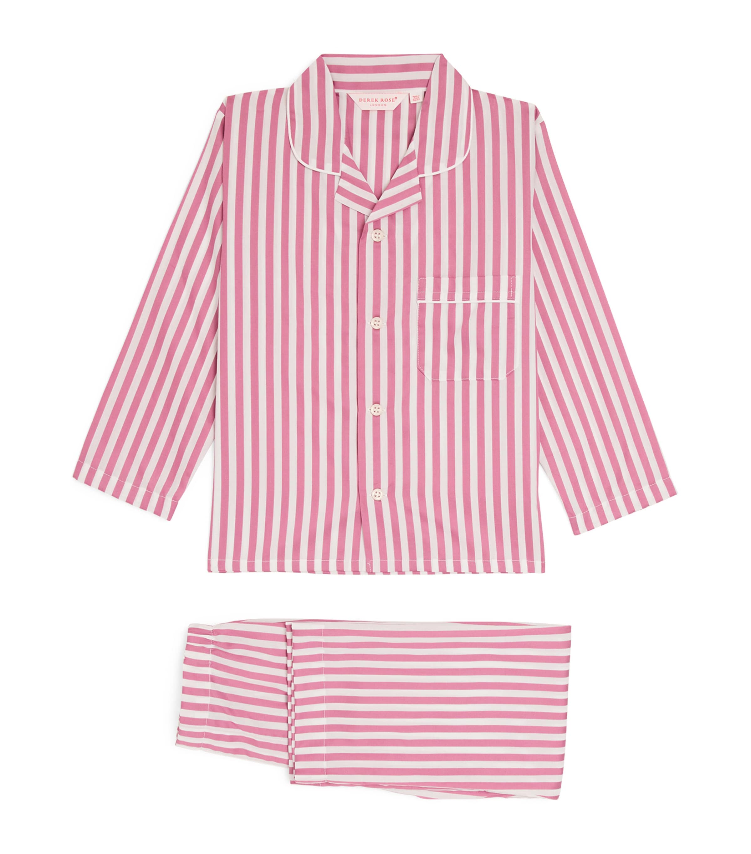 Shop Derek Rose Striped Pyjamas In Purple