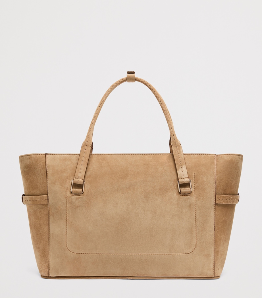 Max Mara Suede Tote Bag Beige Image 4