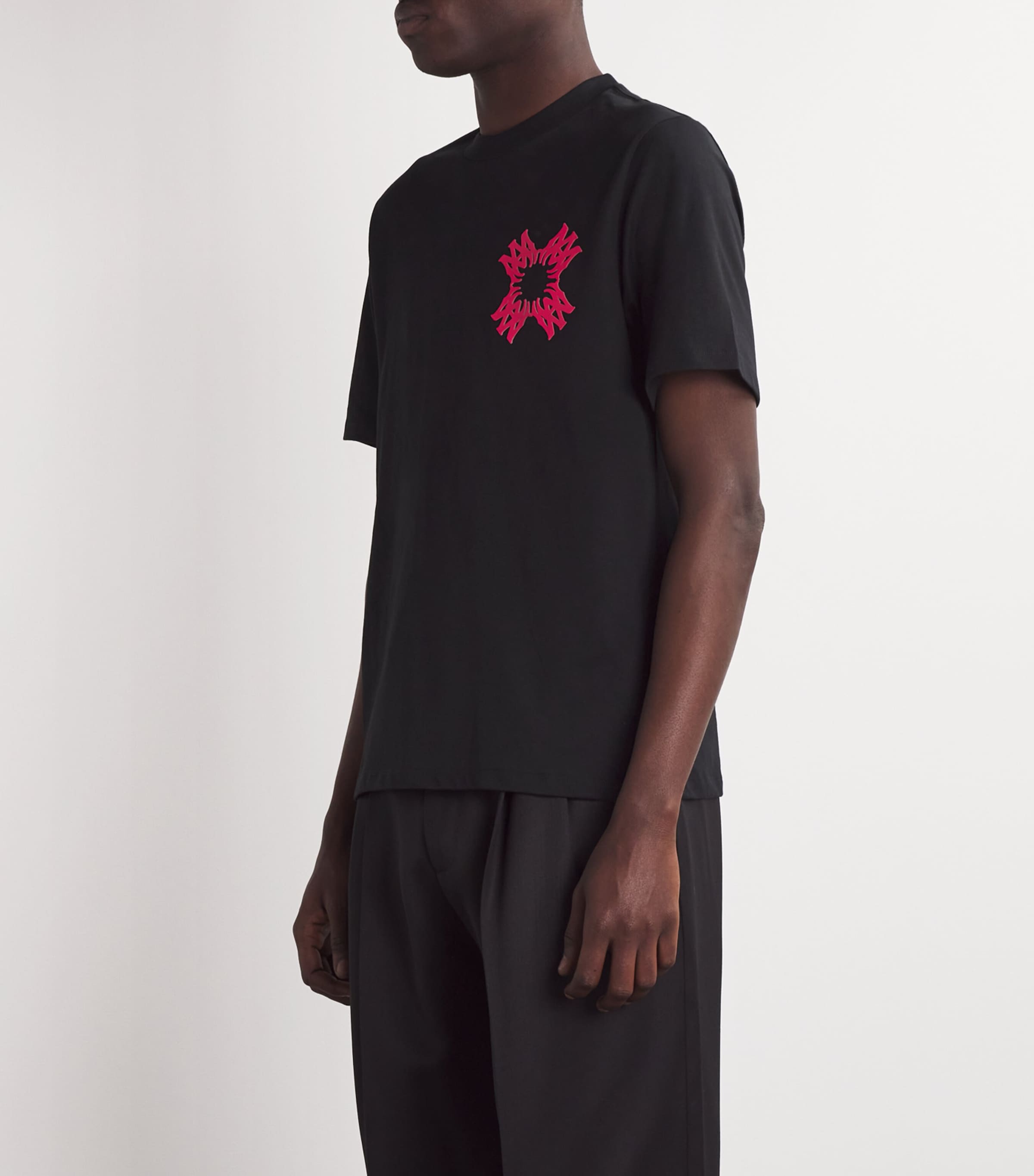 AMIRI Mens Cotton Logo T-Shirt Black Image 3