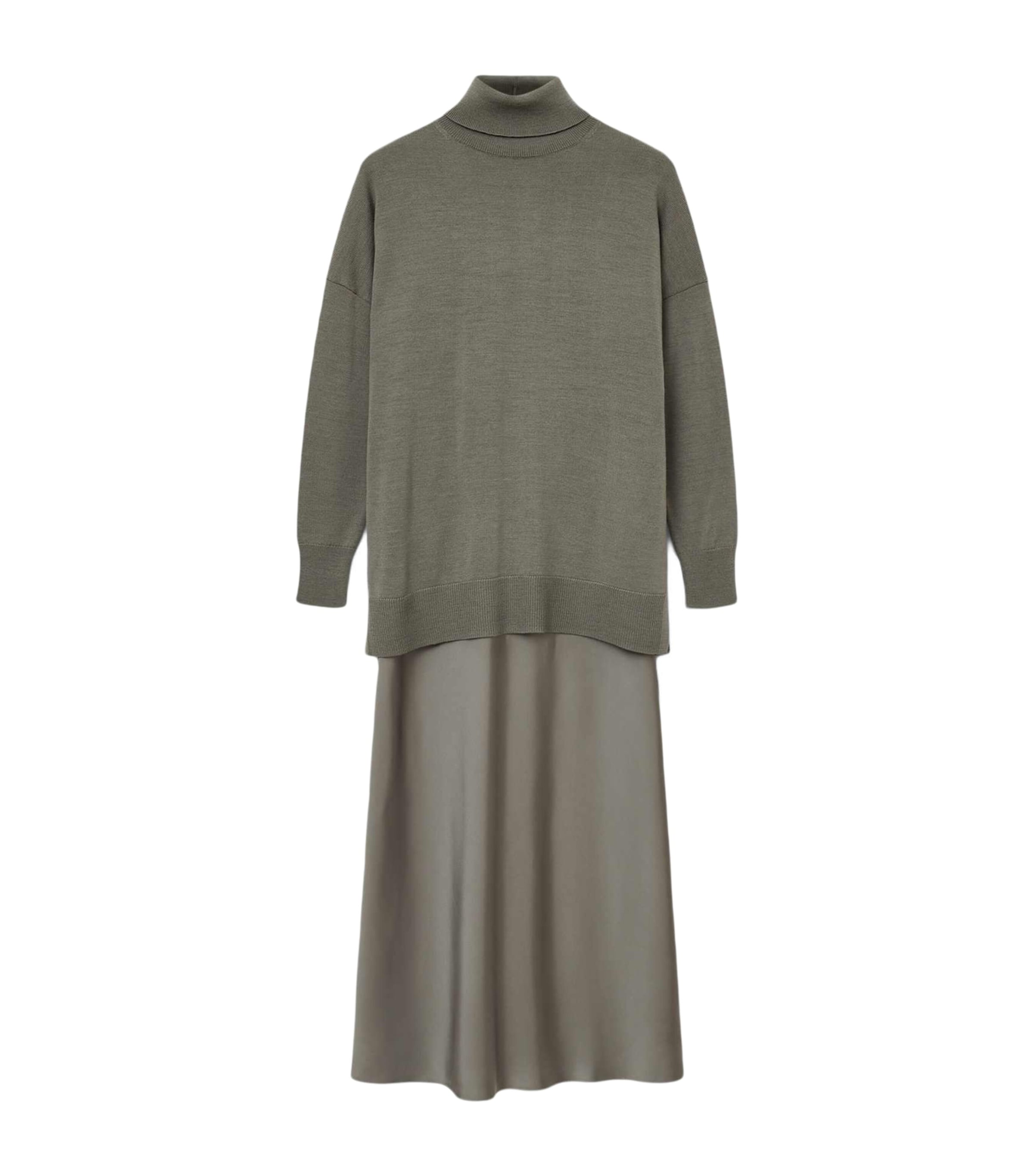 Juno 2-in-1 Midi Dress LIGHT KHAKI Image 1