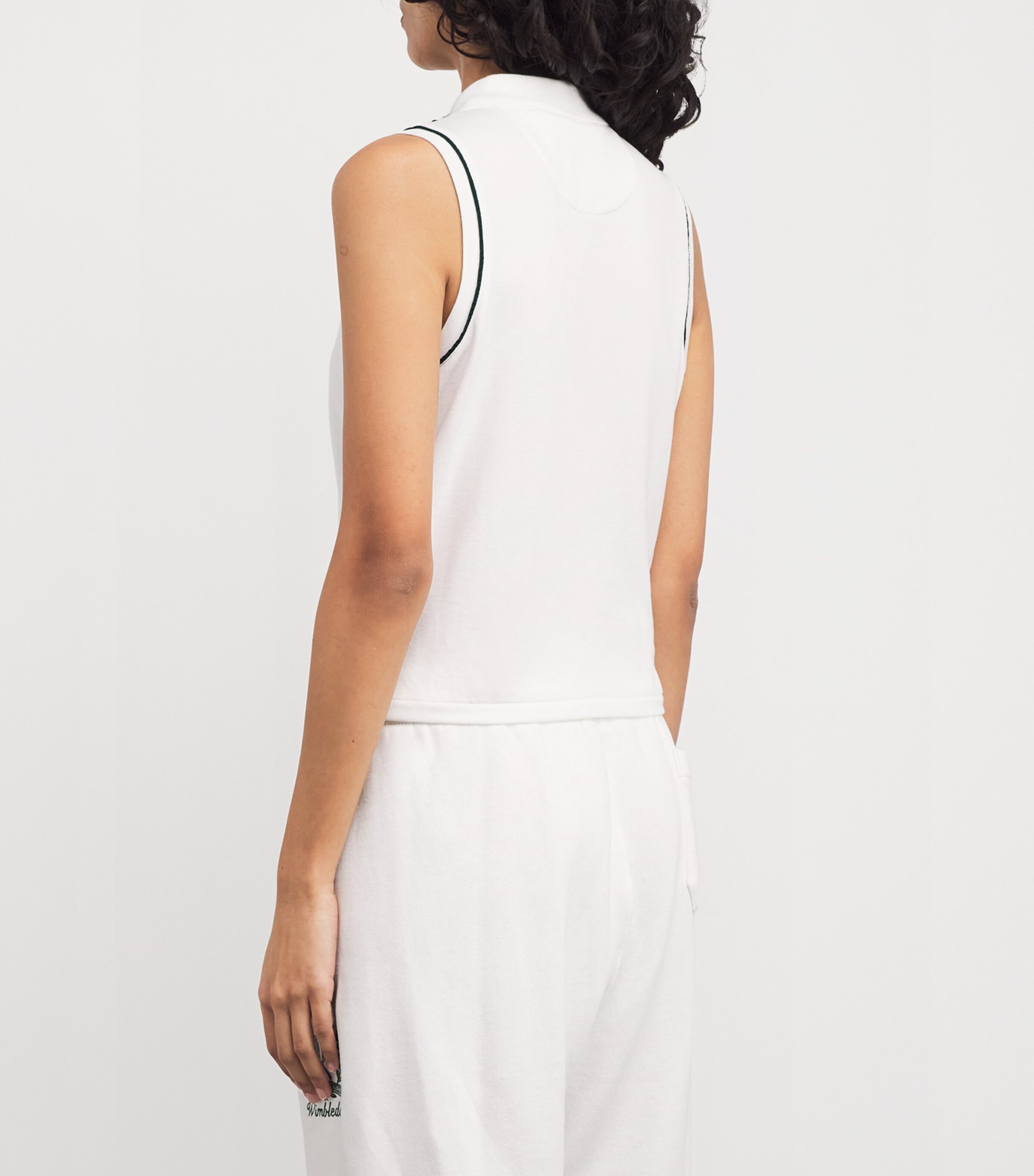 Polo Ralph Lauren Womens x Wimbledon Stretch-Cotton Polo Shirt White Image 4