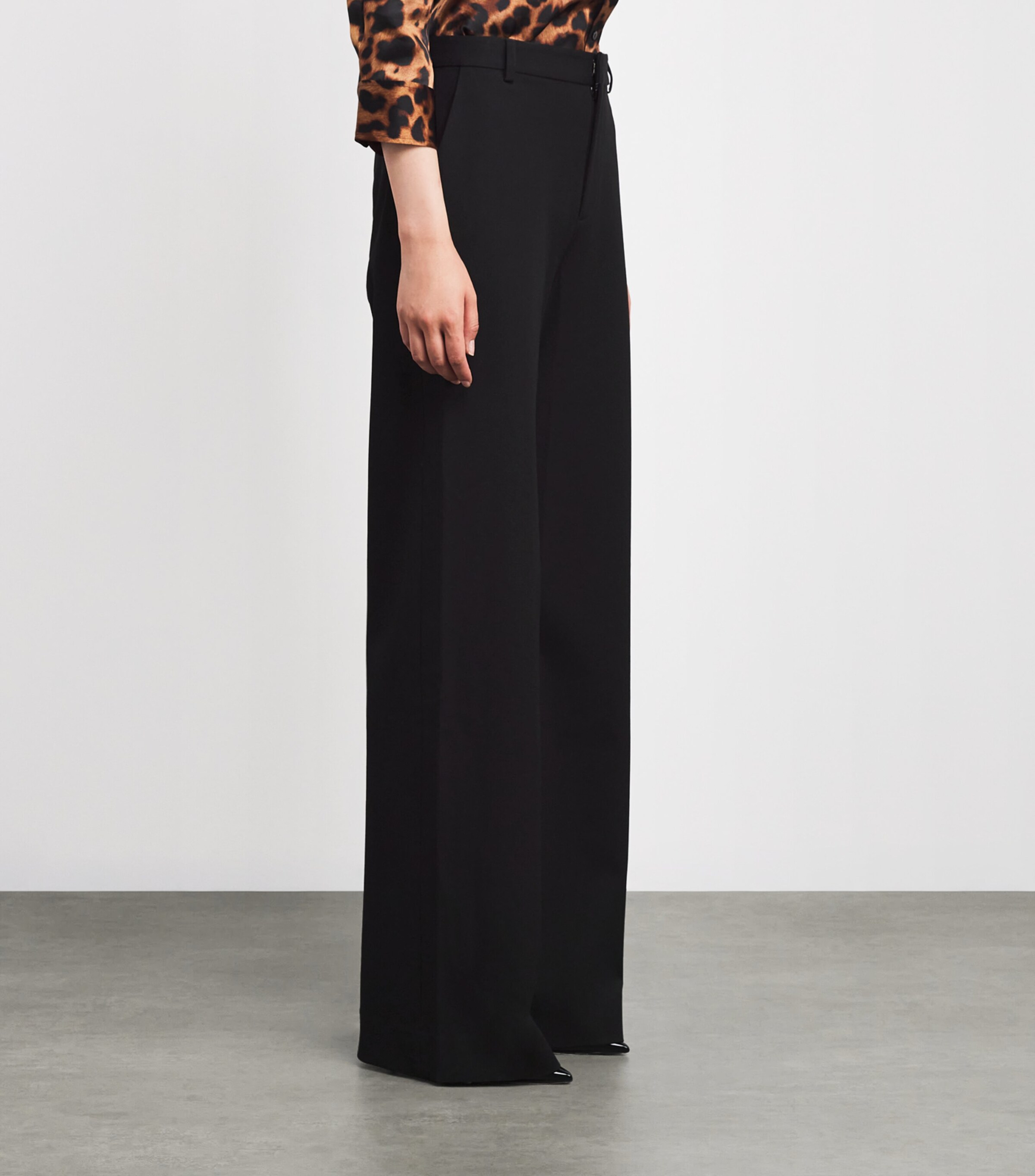 Livvy Straight Trousers BLAC BLACK Image 3