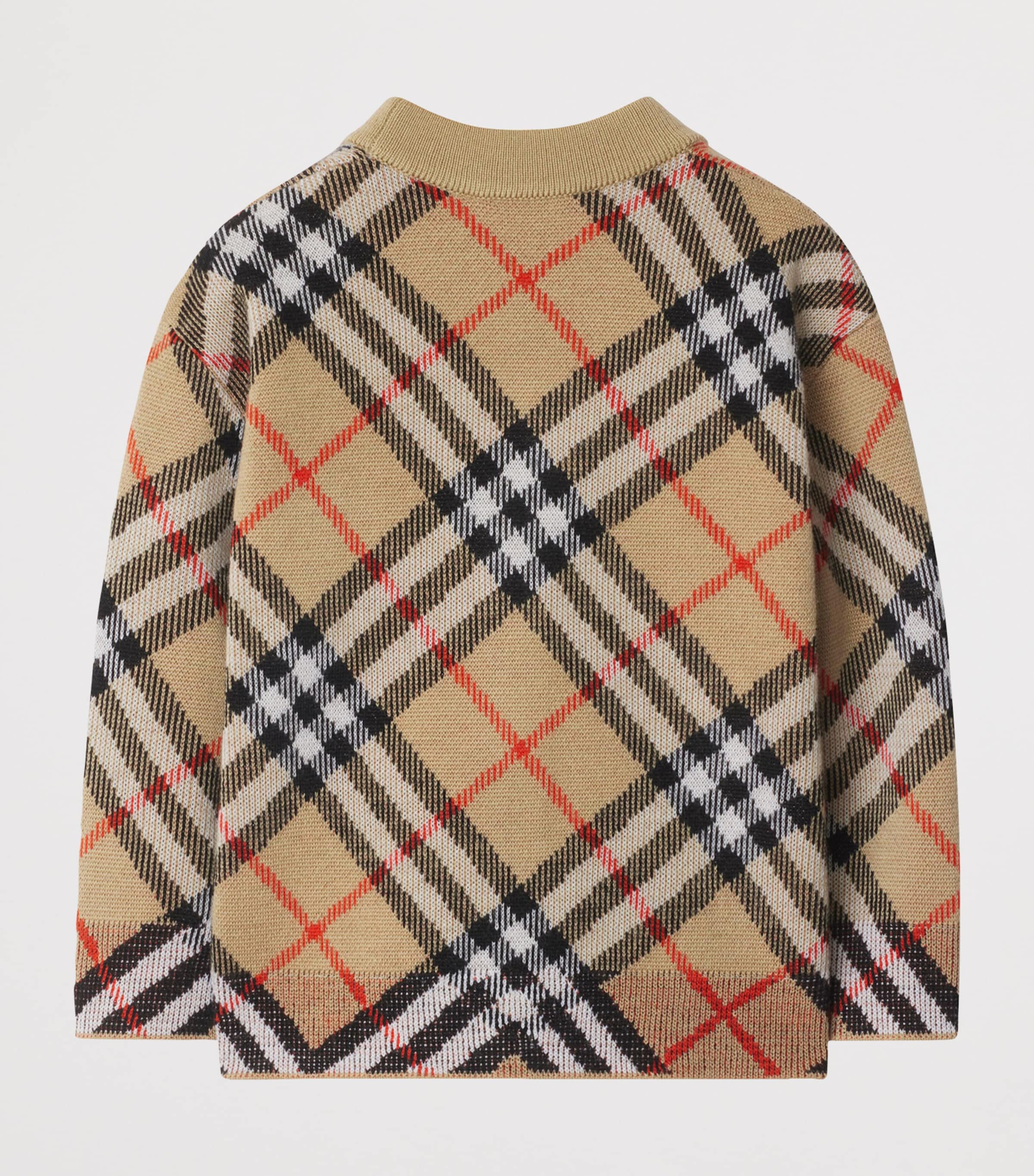 Wool Check Cardigan (6-24 Months) SAND IP CHECK Image 2