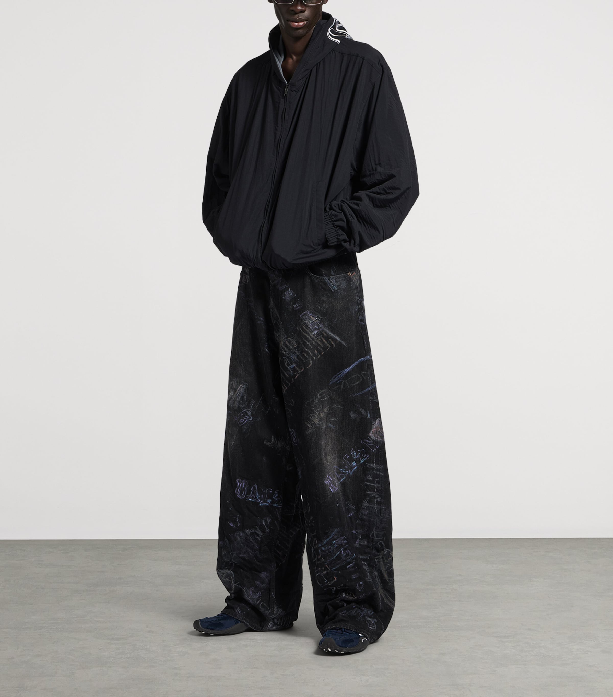 Washed Crayon Wide-Leg Jeans 1037 Image 2