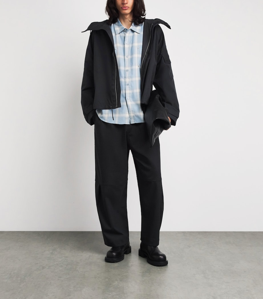 Cole Buxton Mens Cotton Windbreaker Black Image 2