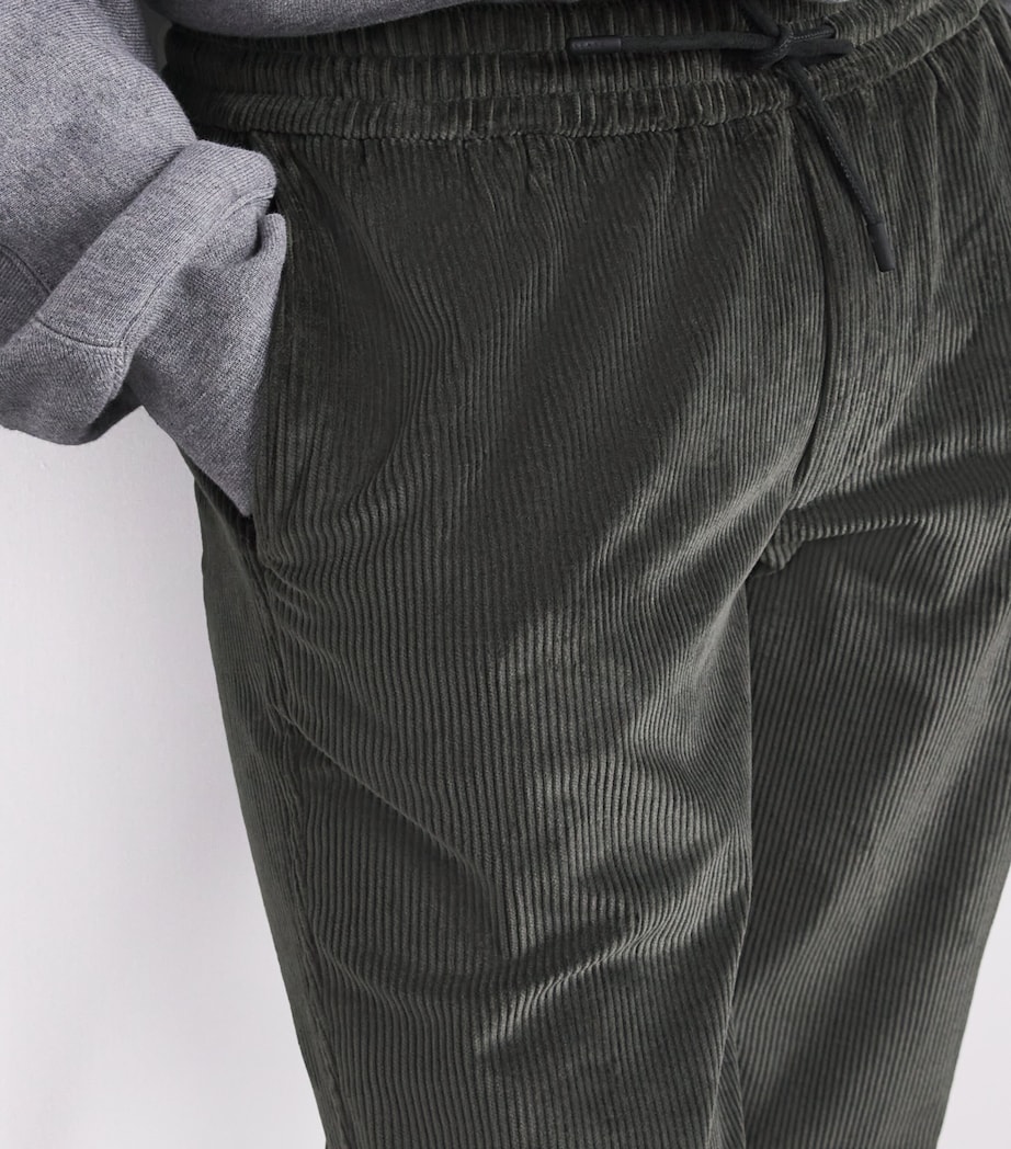 Corduroy Mindset Slim Trousers G34 MILITARY GREEN Image 6