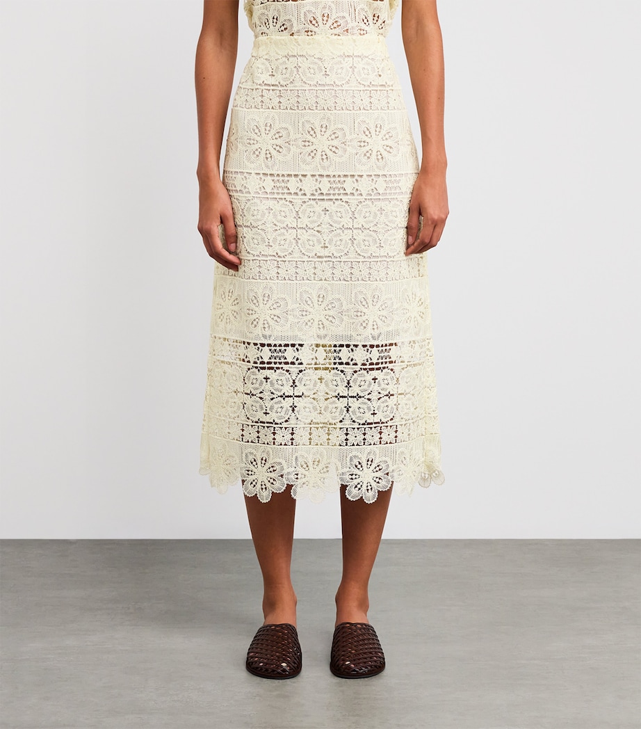 Crochet Midi Pencil Skirt YE01 CAPER Image 3