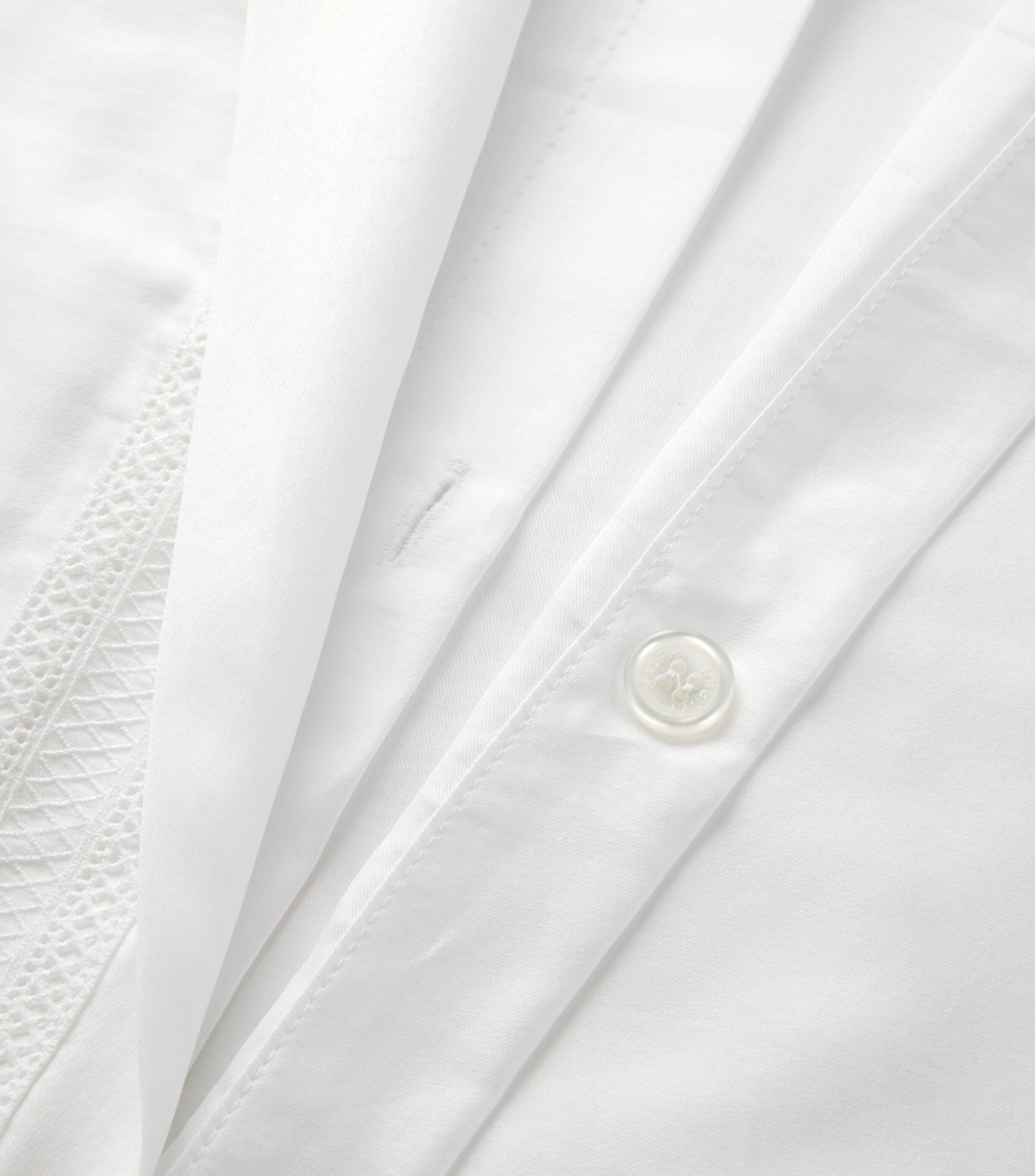 Ralph Lauren Home Cotton Sateen Alistair Super King Duvet Cover (260cm x 220cm) White Image 4