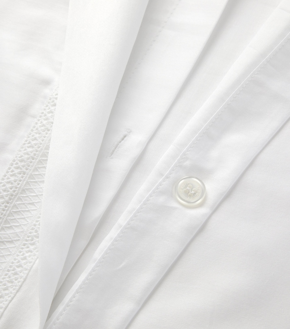 Ralph Lauren Home Cotton Sateen Alistair Super King Duvet Cover (260cm x 220cm) White Image 4