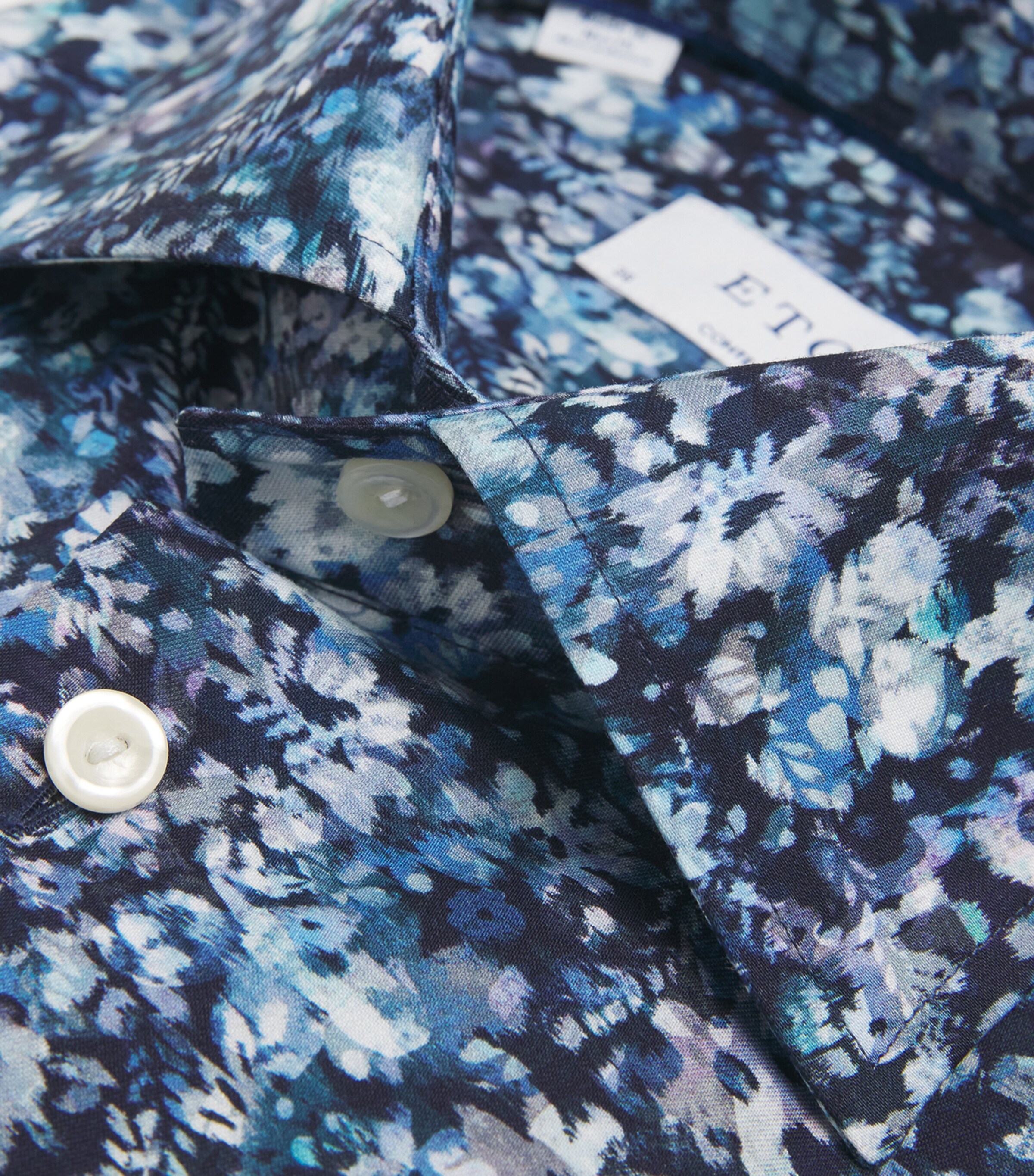 Eton Blue Signature Twill Slim Fit Shirt | Harrods US